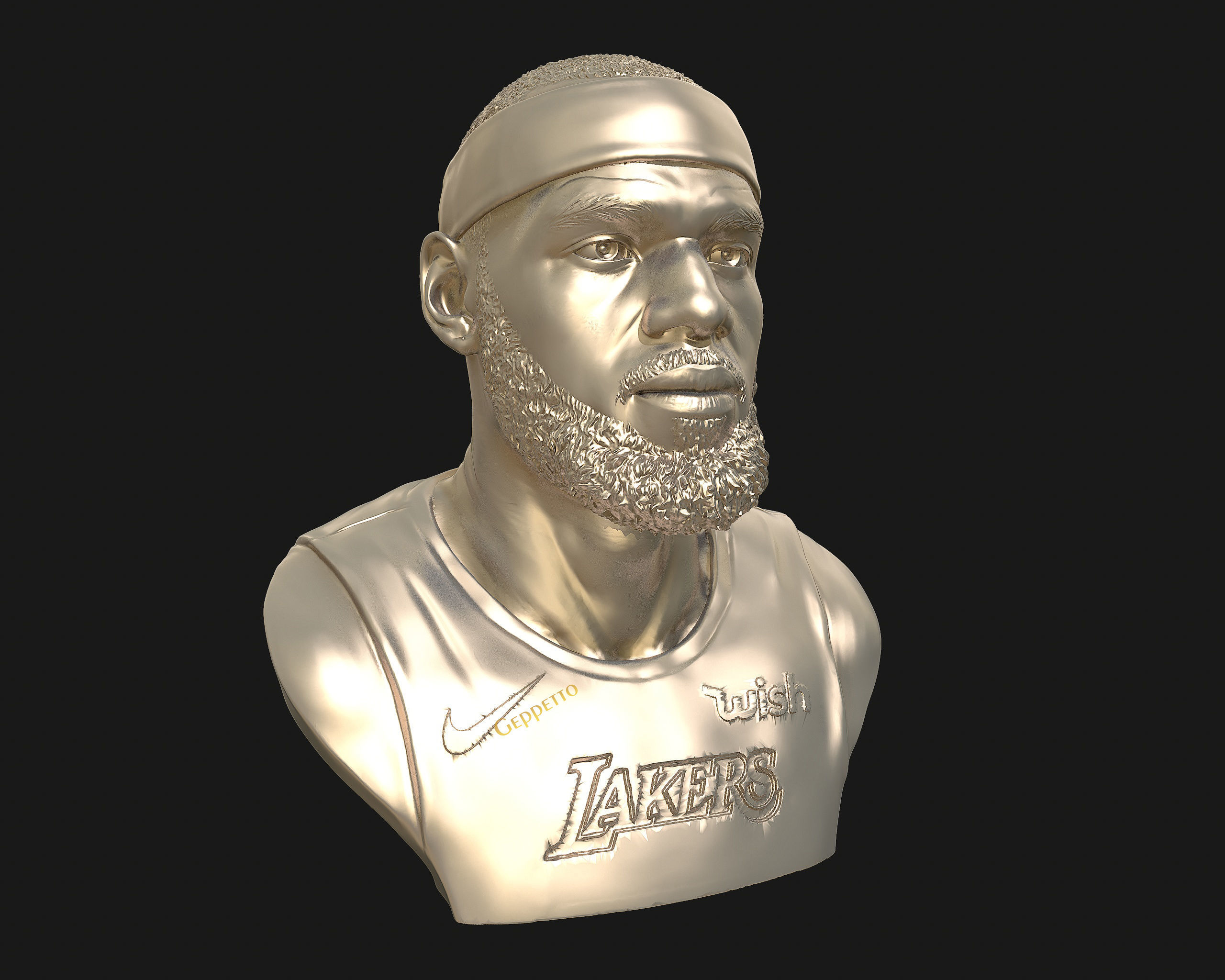 Lebron James in Lakers jersey Ready to 3D print 3D print model_61