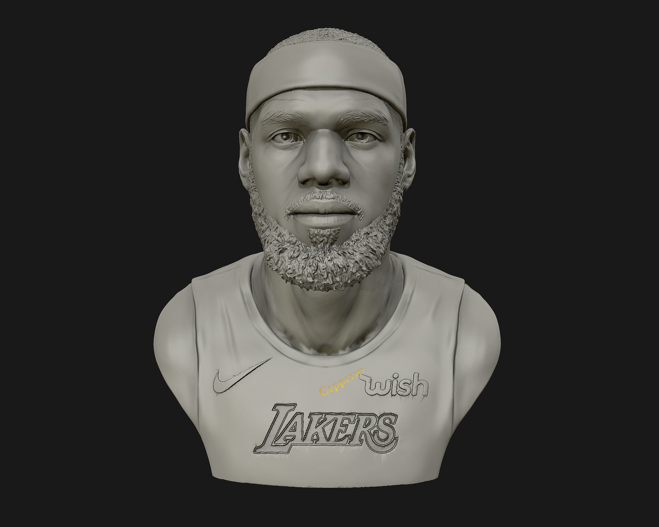 Lebron James in Lakers jersey Ready to 3D print 3D print model_49