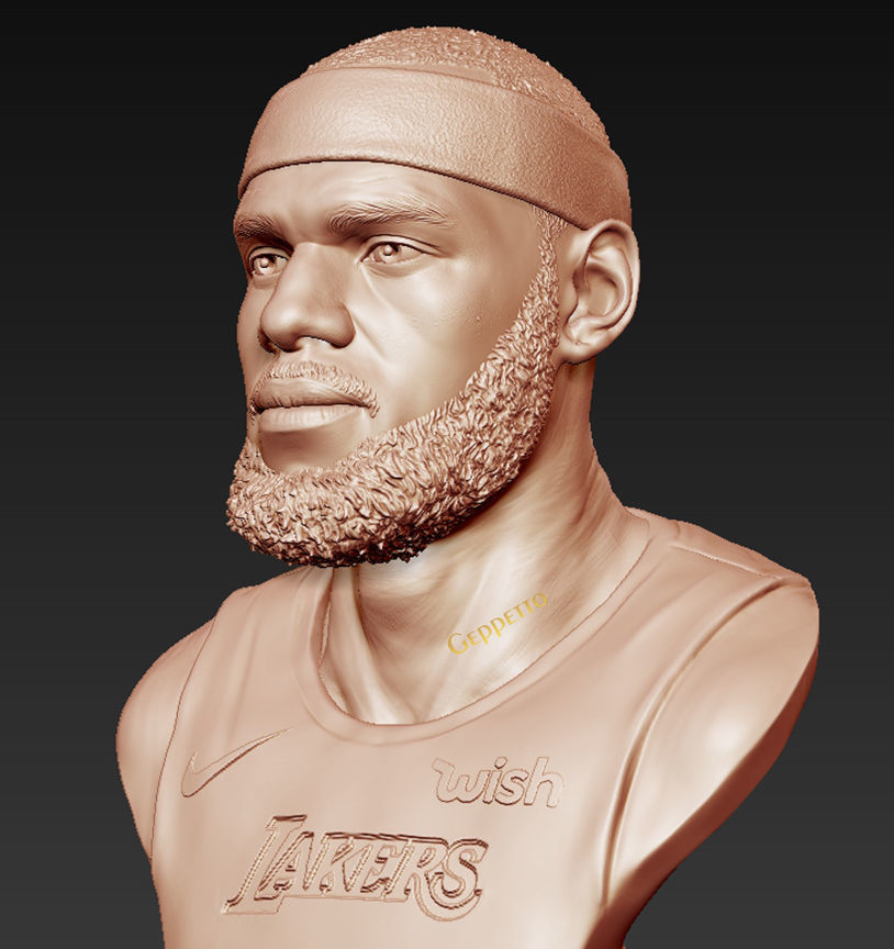 Lebron James in Lakers jersey Ready to 3D print 3D print model_17