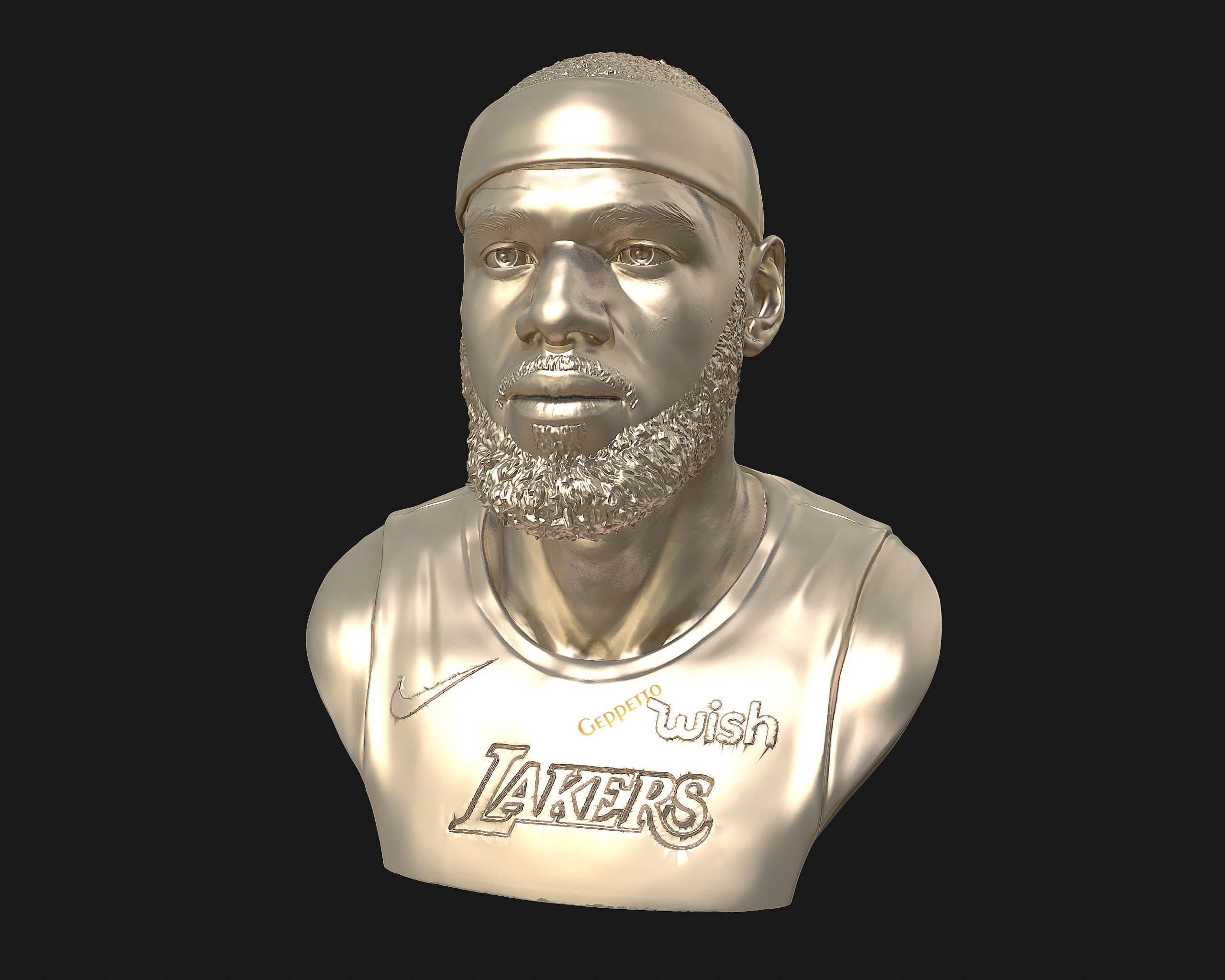 Lebron James in Lakers jersey Ready to 3D print 3D print model_50