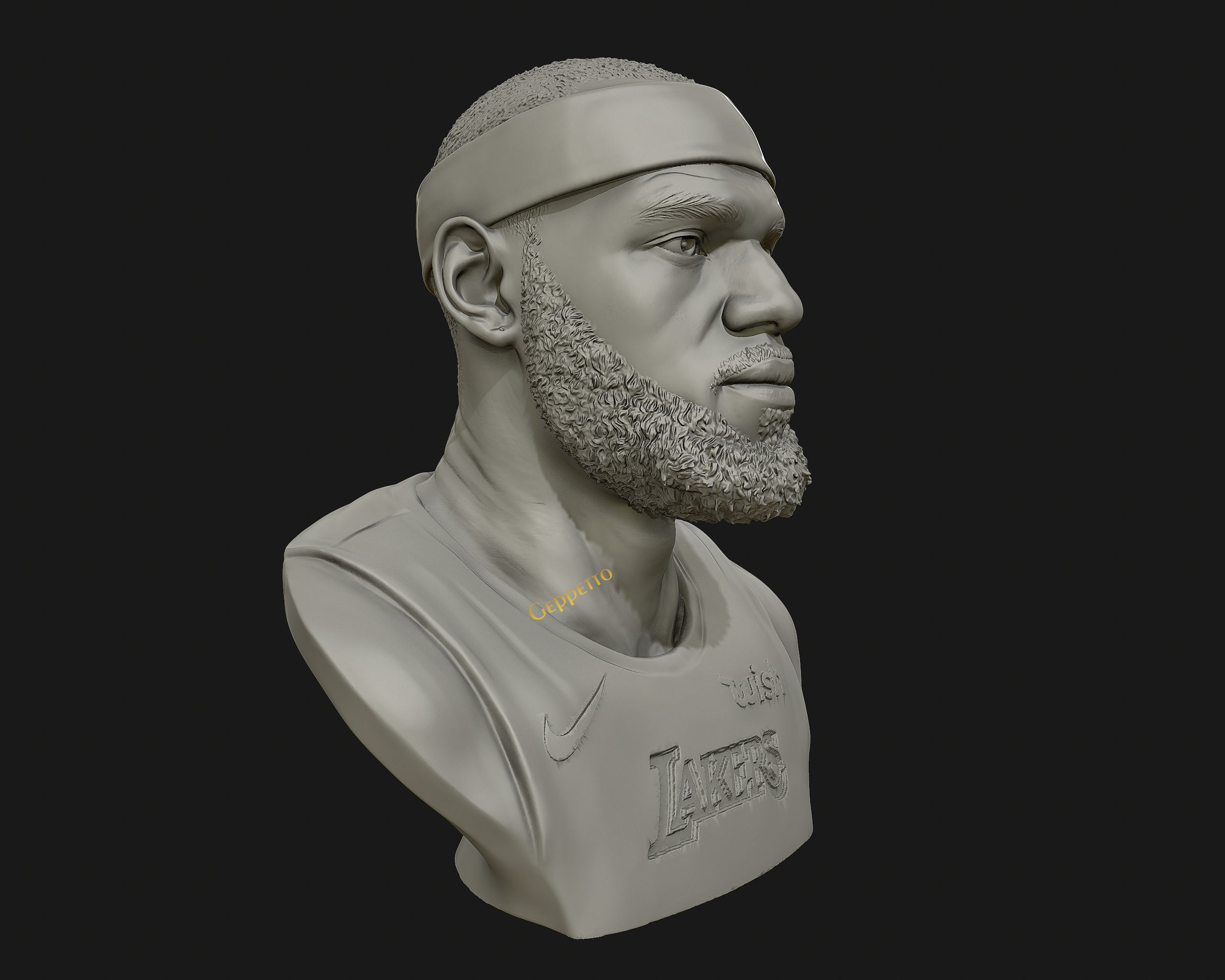 Lebron James in Lakers jersey Ready to 3D print 3D print model_45