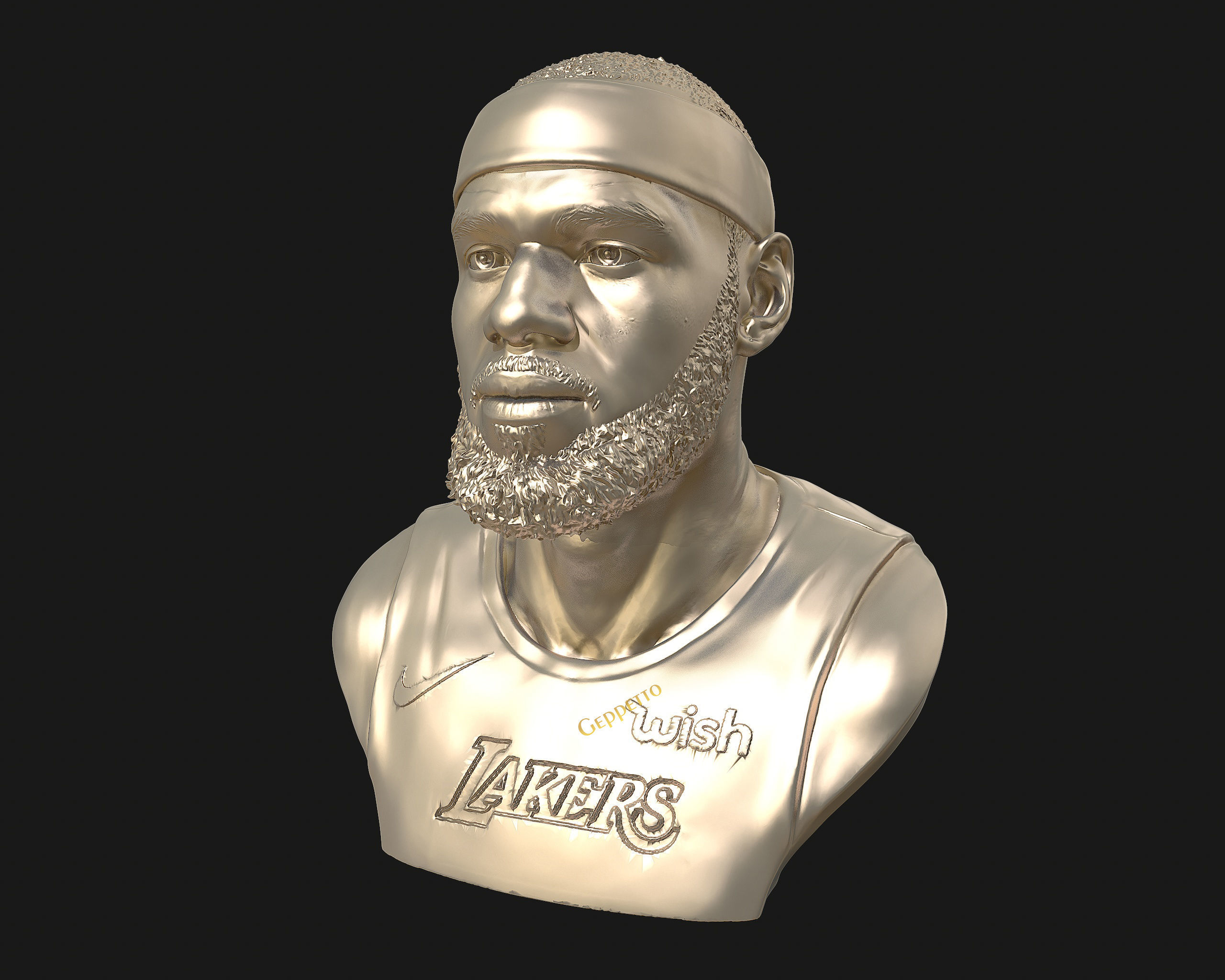 Lebron James in Lakers jersey Ready to 3D print 3D print model_51