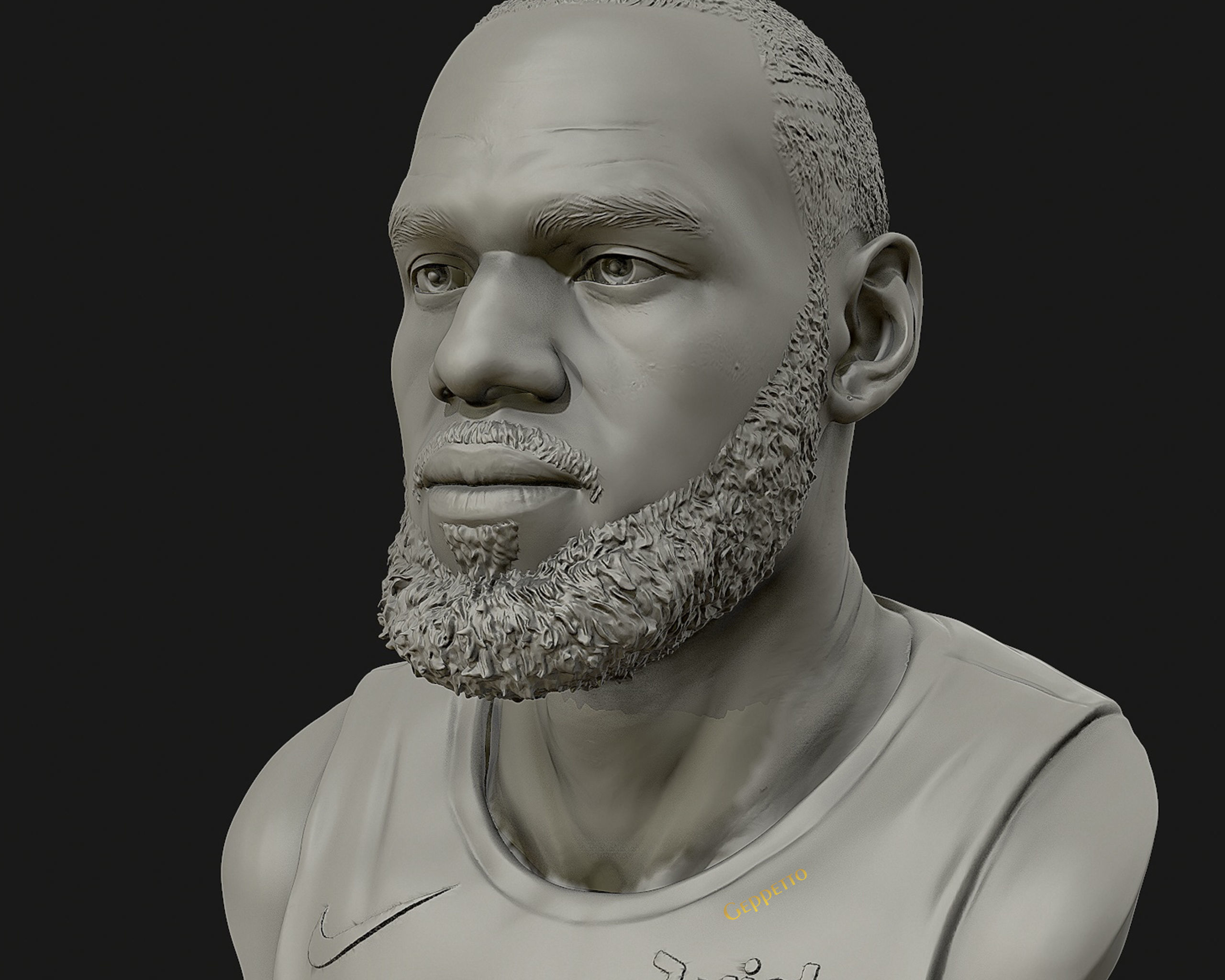 Lebron James in Lakers jersey Ready to 3D print 3D print model_6