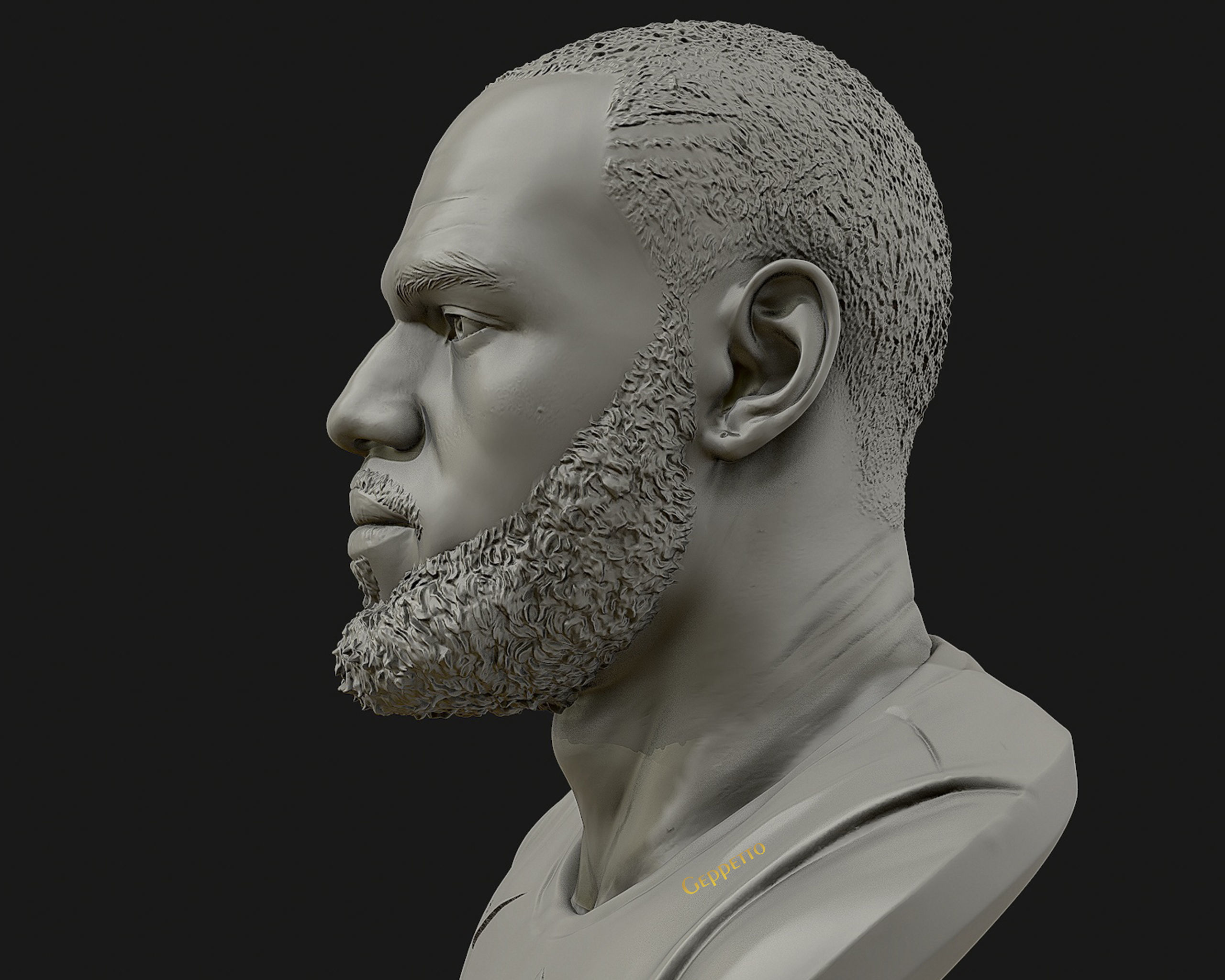 Lebron James in Lakers jersey Ready to 3D print 3D print model_7