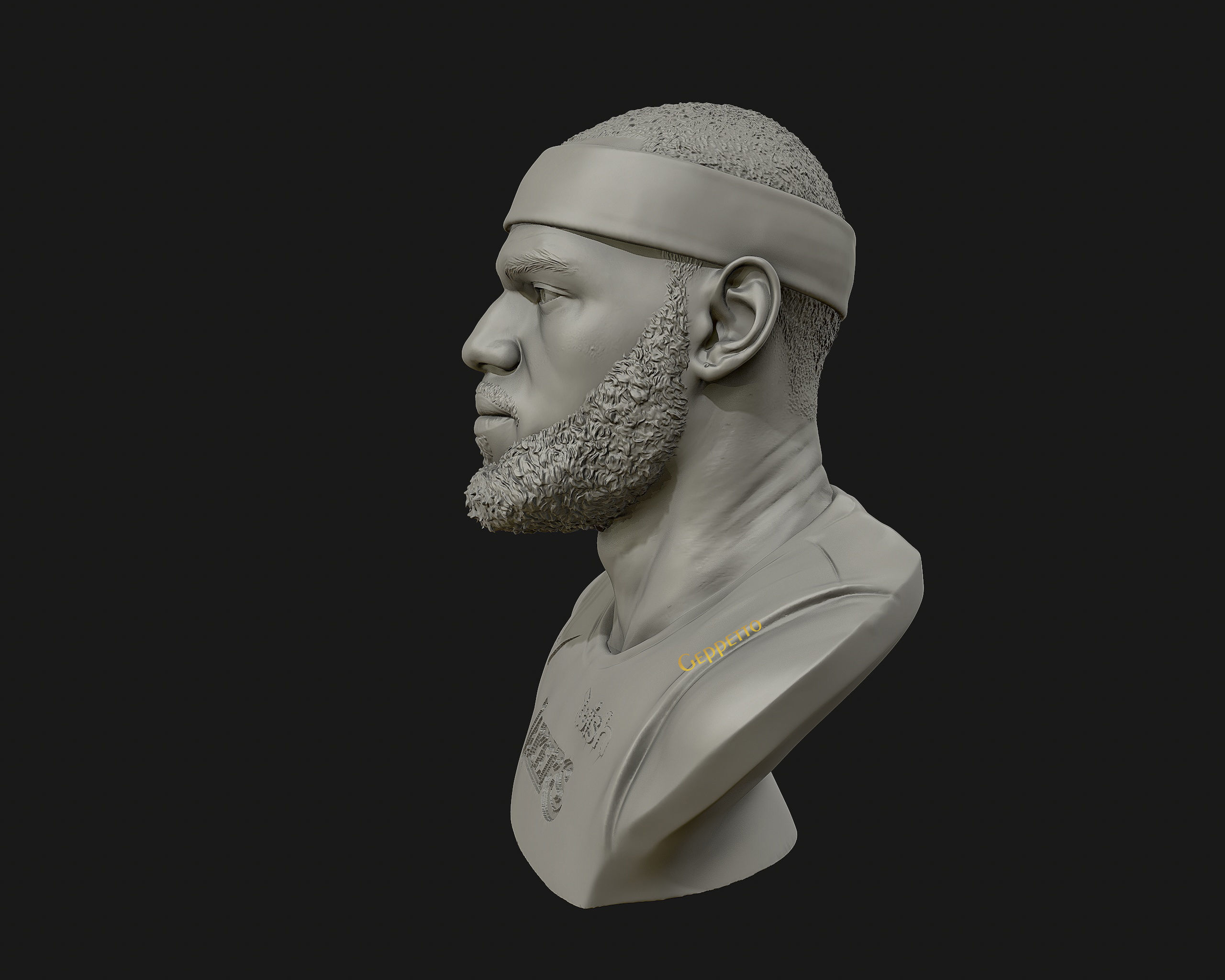 Lebron James in Lakers jersey Ready to 3D print 3D print model_33