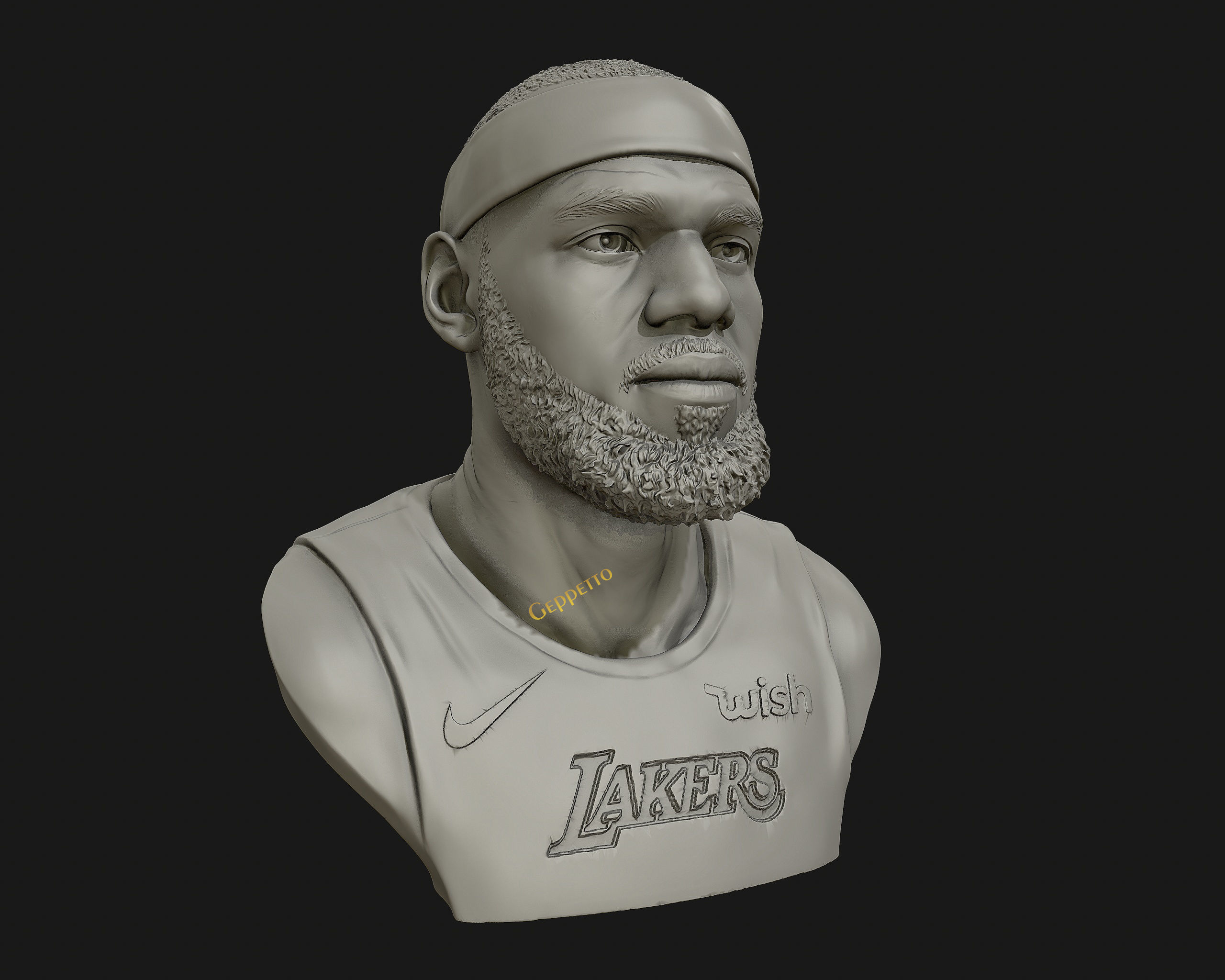 Lebron James in Lakers jersey Ready to 3D print 3D print model_46
