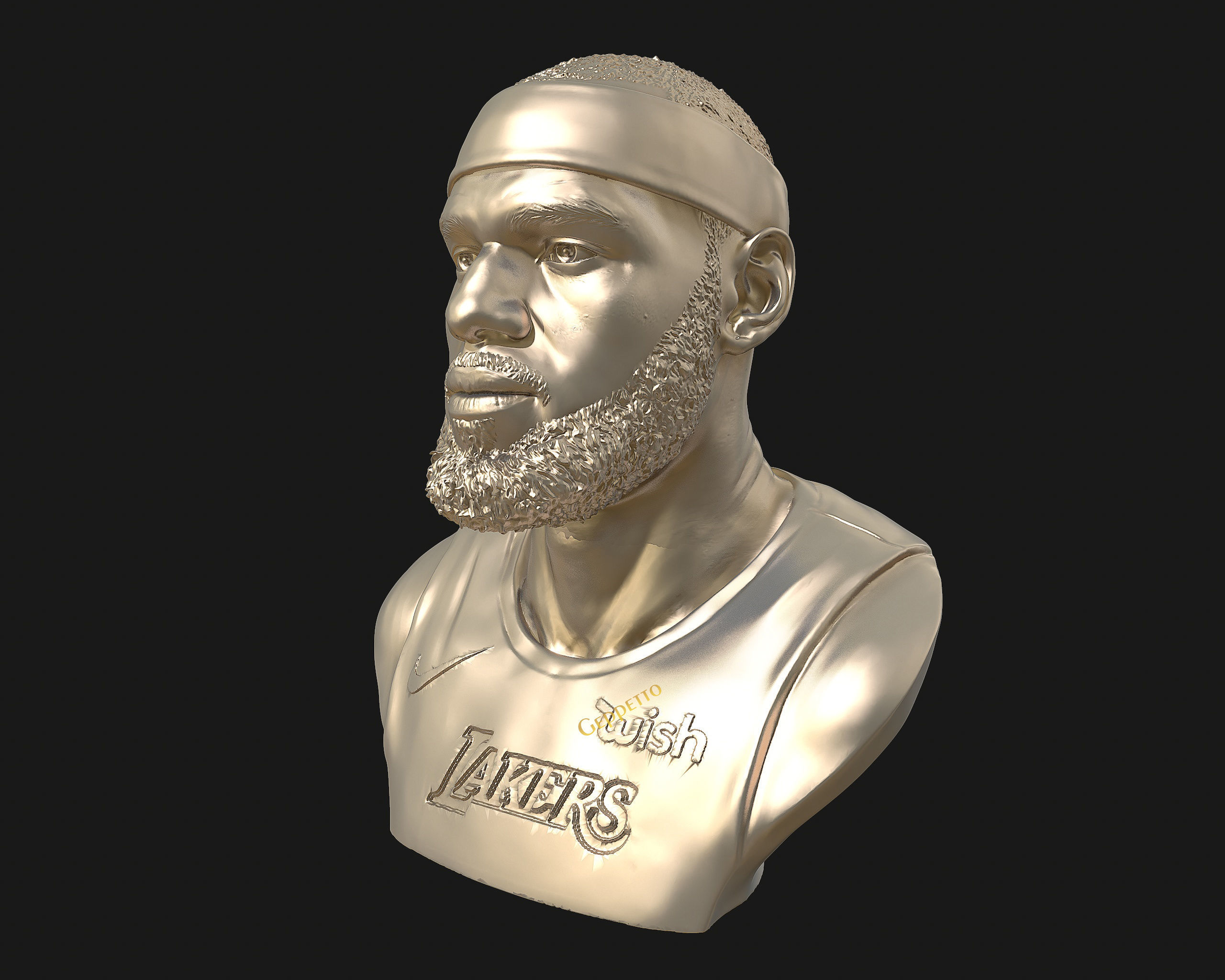 Lebron James in Lakers jersey Ready to 3D print 3D print model_56