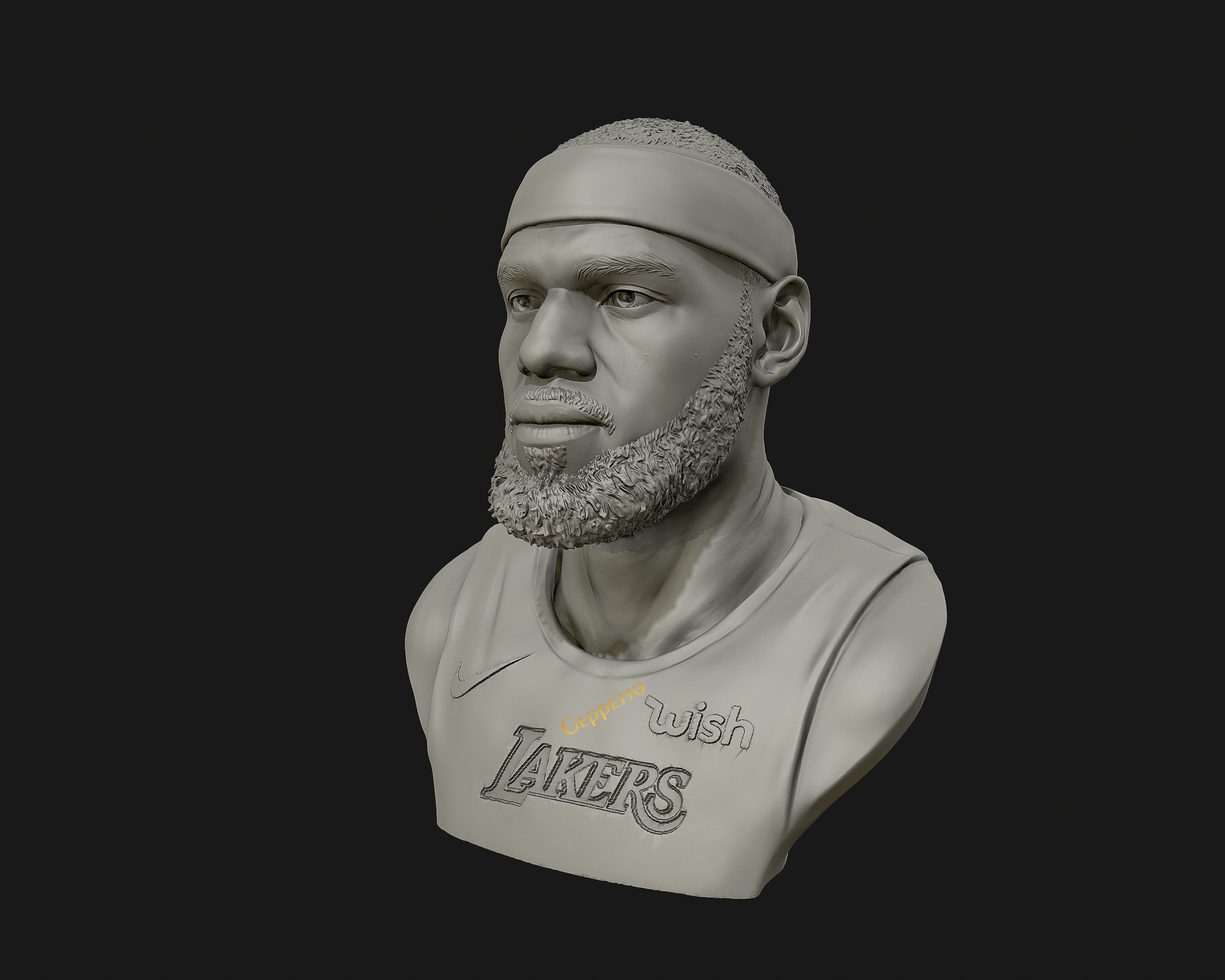 Lebron James in Lakers jersey Ready to 3D print 3D print model_23