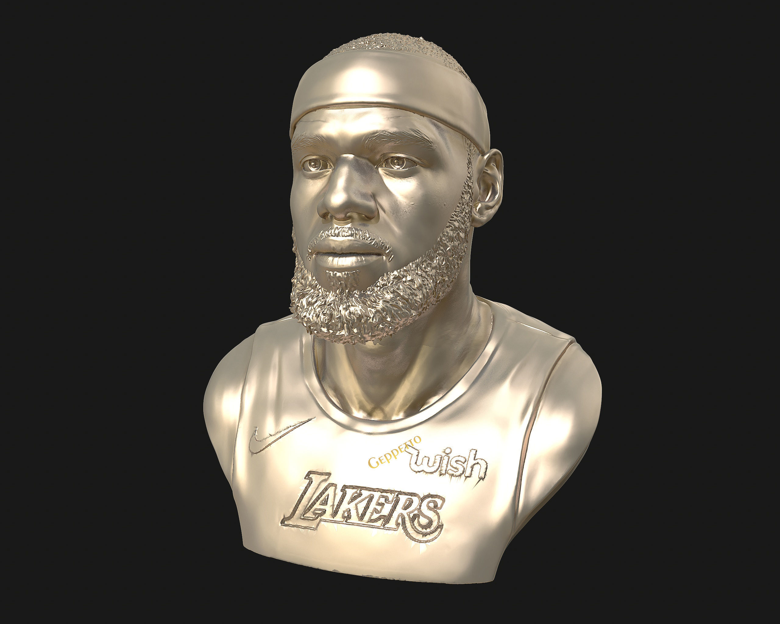 Lebron James in Lakers jersey Ready to 3D print 3D print model_52