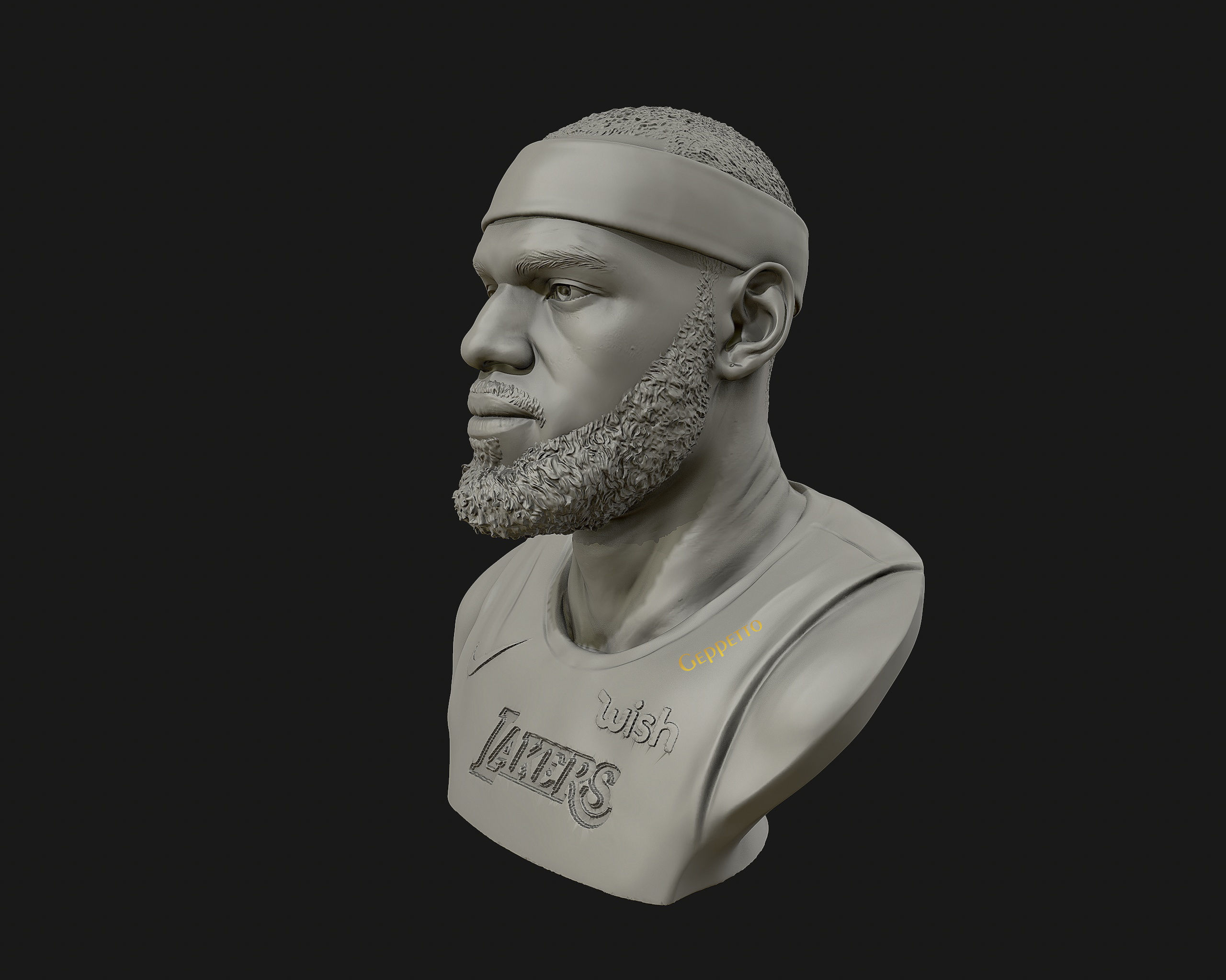 Lebron James in Lakers jersey Ready to 3D print 3D print model_31