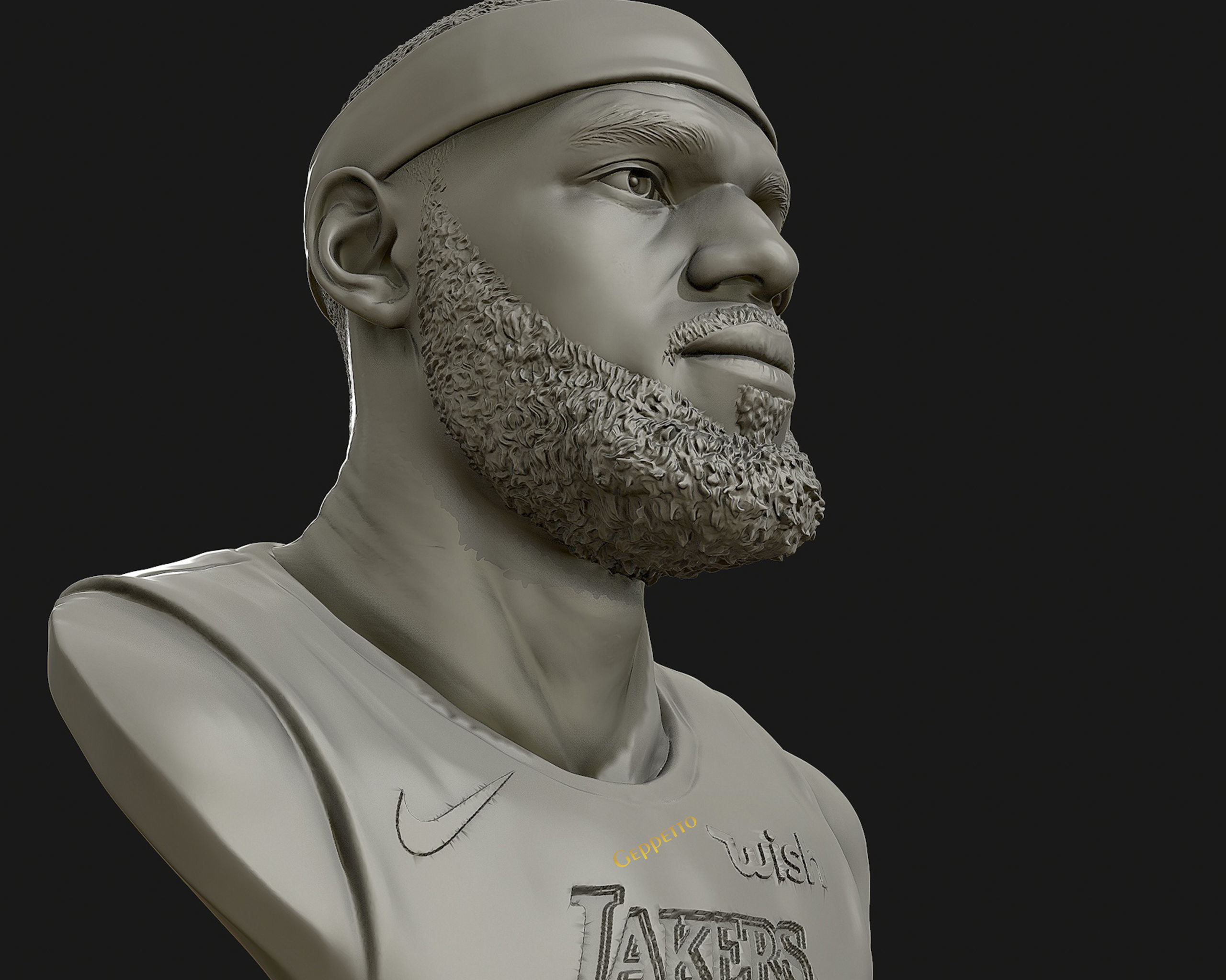 Lebron James in Lakers jersey Ready to 3D print 3D print model_16