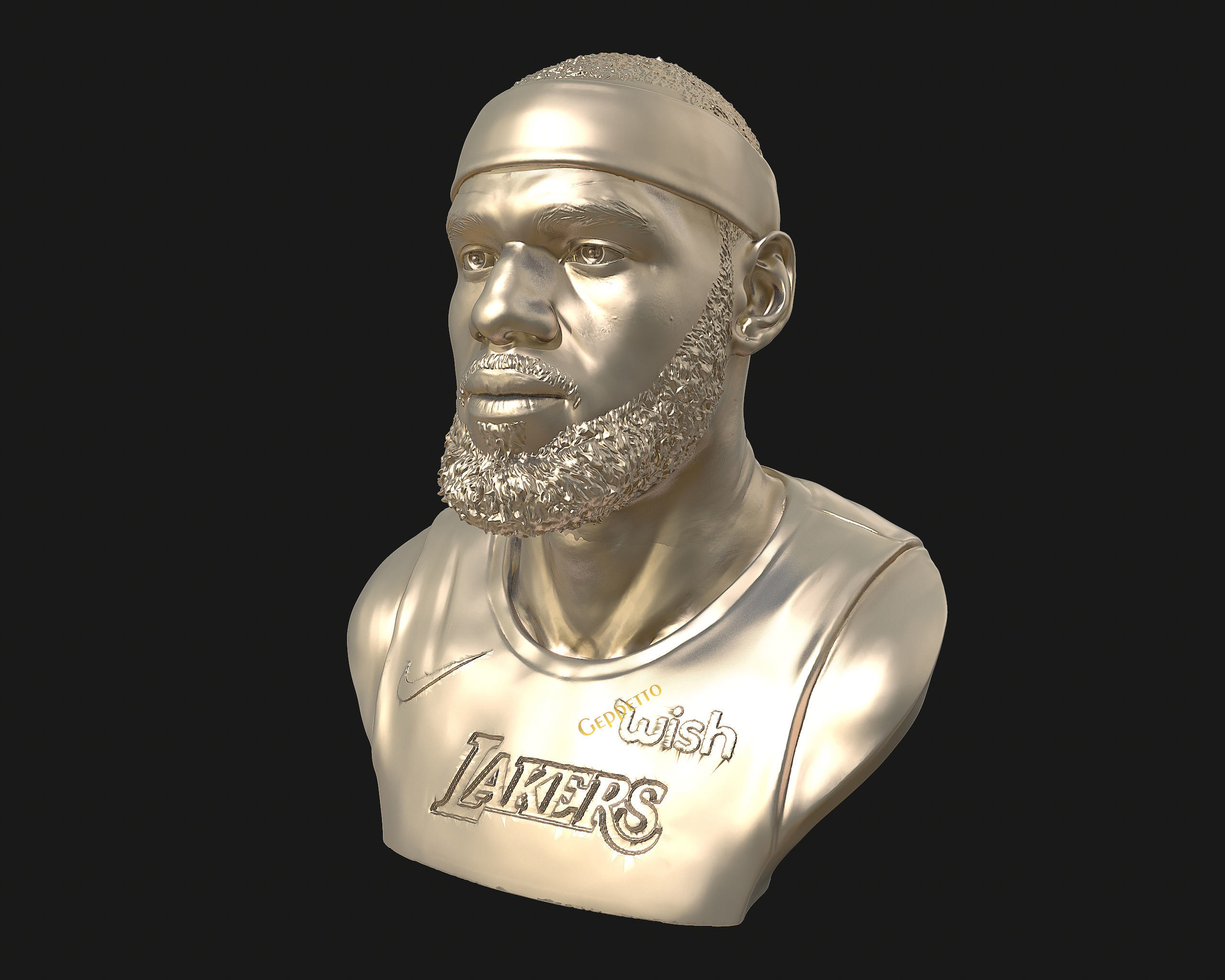 Lebron James in Lakers jersey Ready to 3D print 3D print model_54