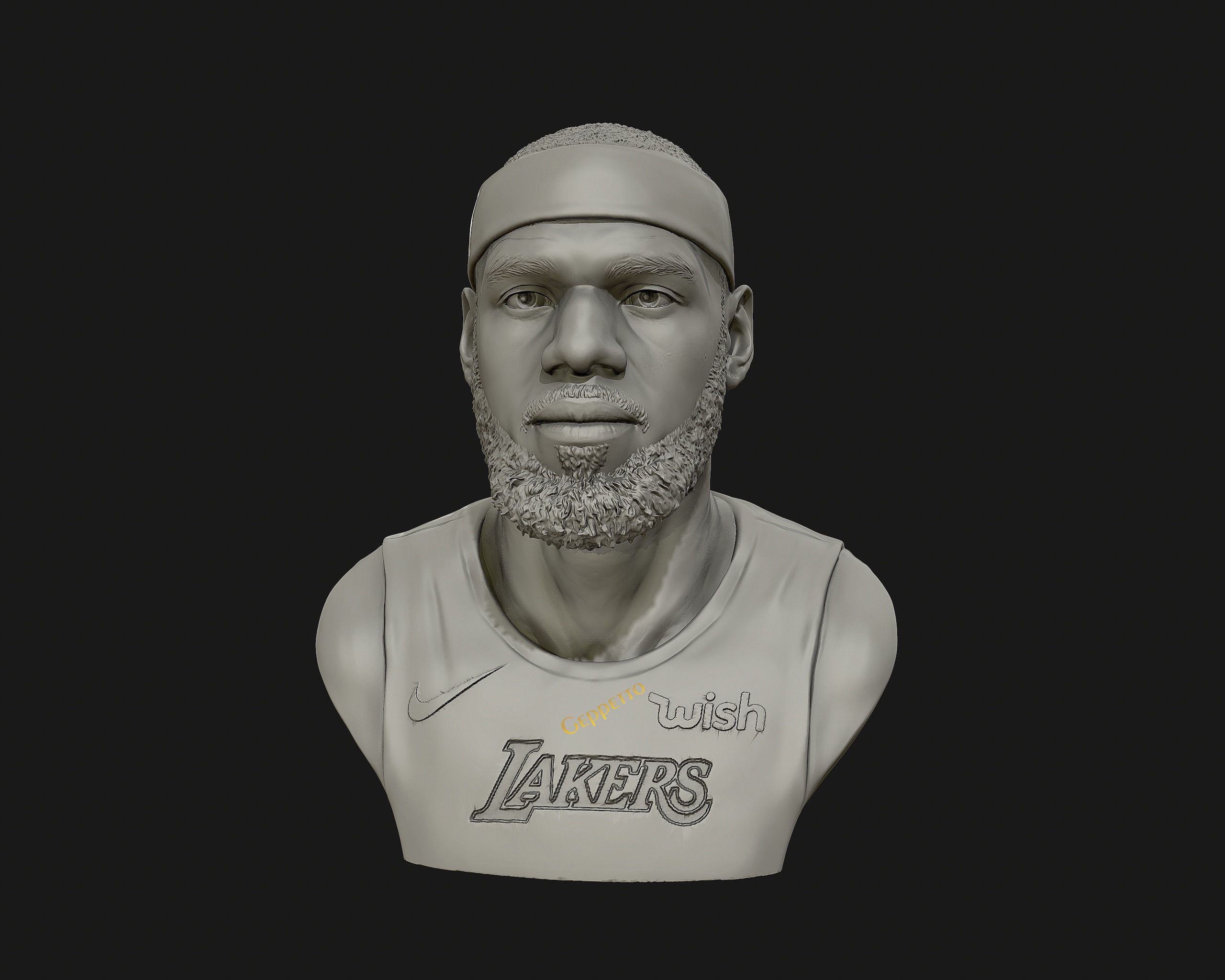 Lebron James in Lakers jersey Ready to 3D print 3D print model_20