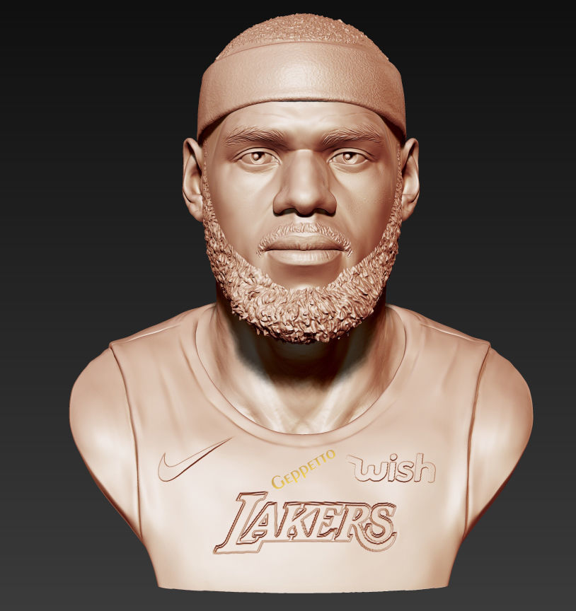 Lebron James in Lakers jersey Ready to 3D print 3D print model_10