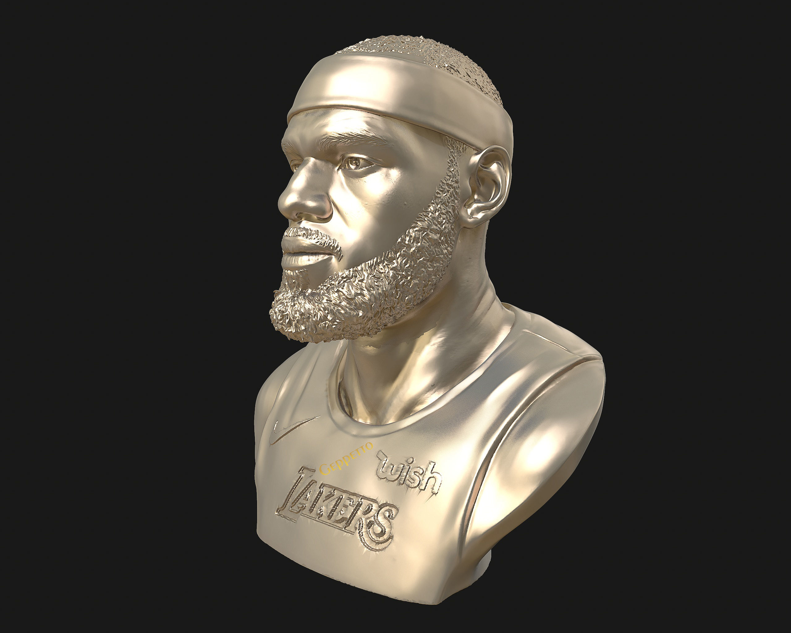 Lebron James in Lakers jersey Ready to 3D print 3D print model_57
