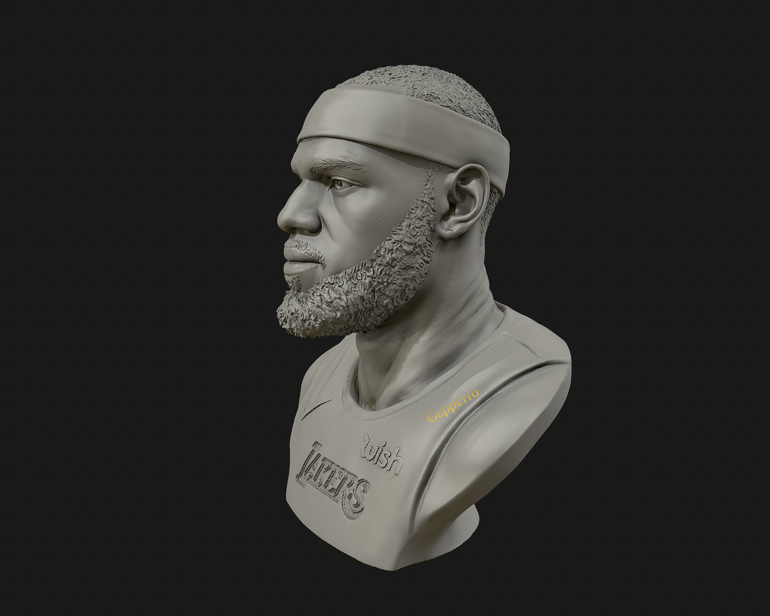 Lebron James in Lakers jersey Ready to 3D print 3D print model_32