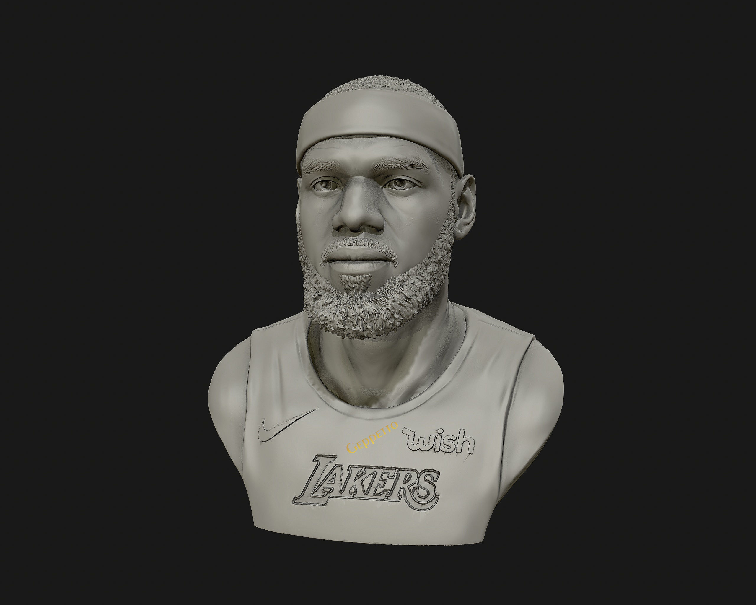 Lebron James in Lakers jersey Ready to 3D print 3D print model_22