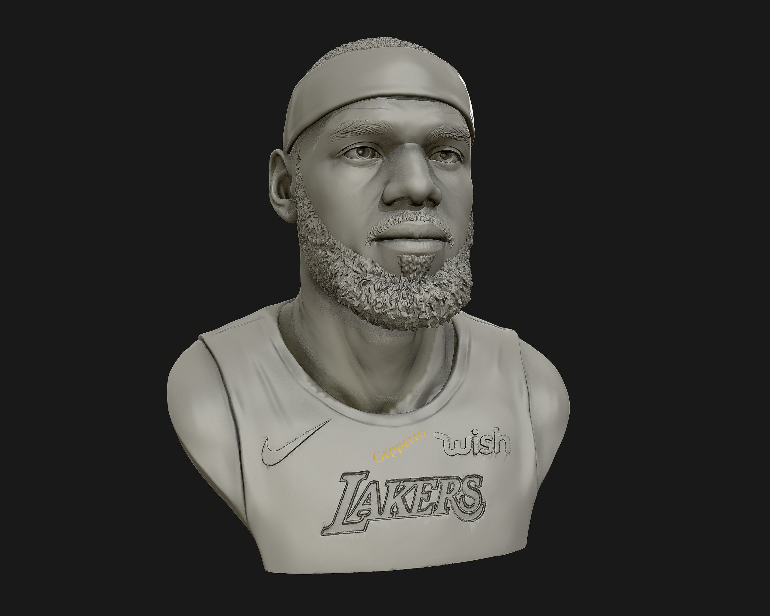 Lebron James in Lakers jersey Ready to 3D print 3D print model_47