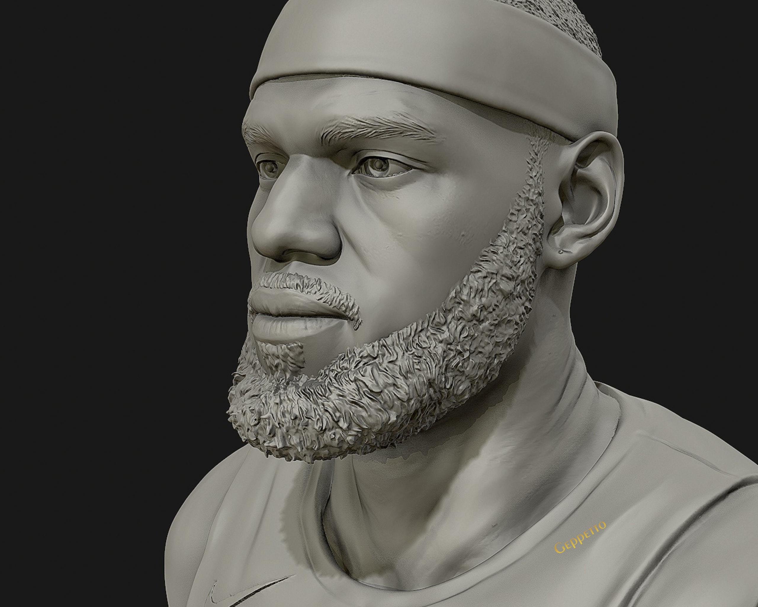 Lebron James in Lakers jersey Ready to 3D print 3D print model_12