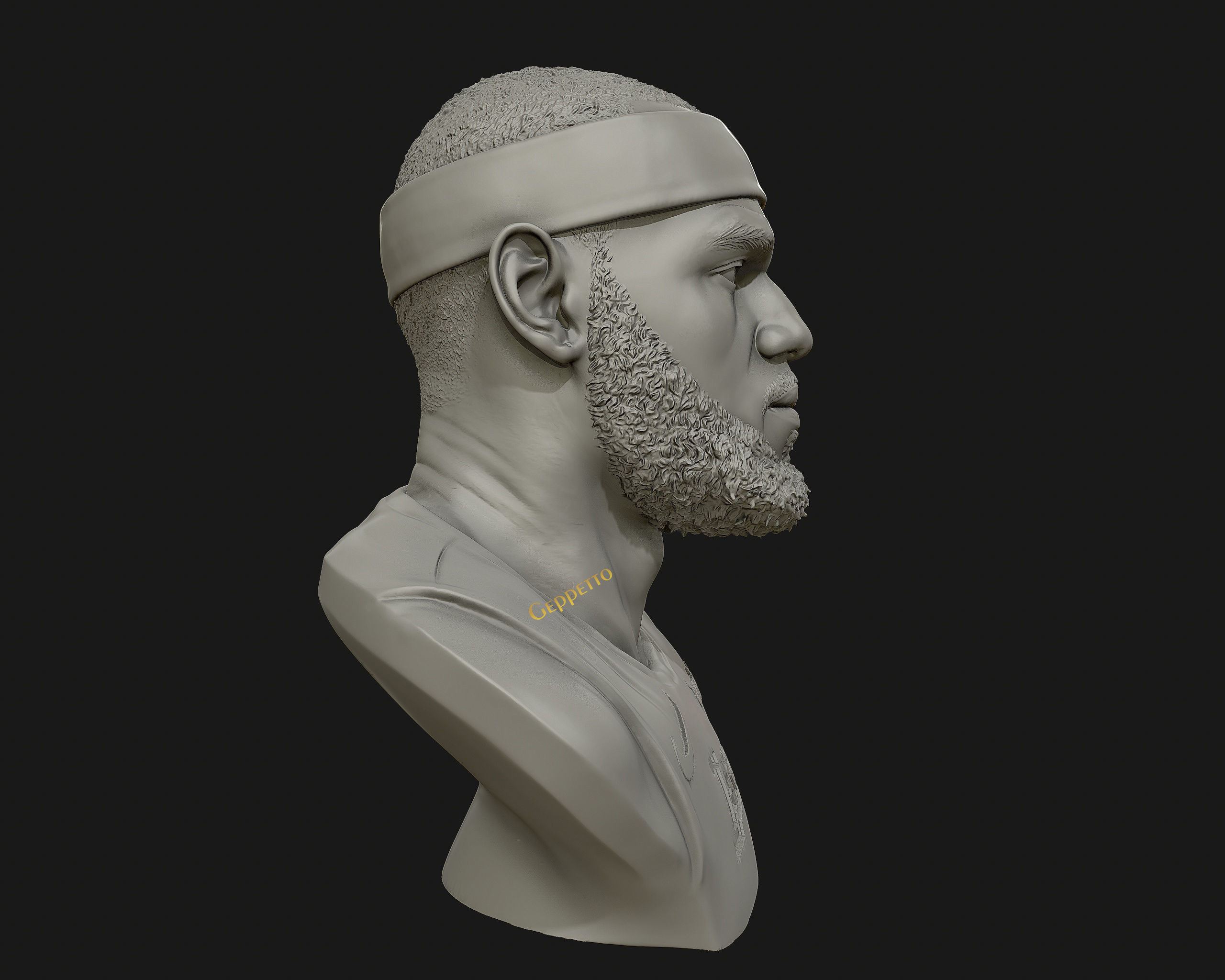 Lebron James in Lakers jersey Ready to 3D print 3D print model_41