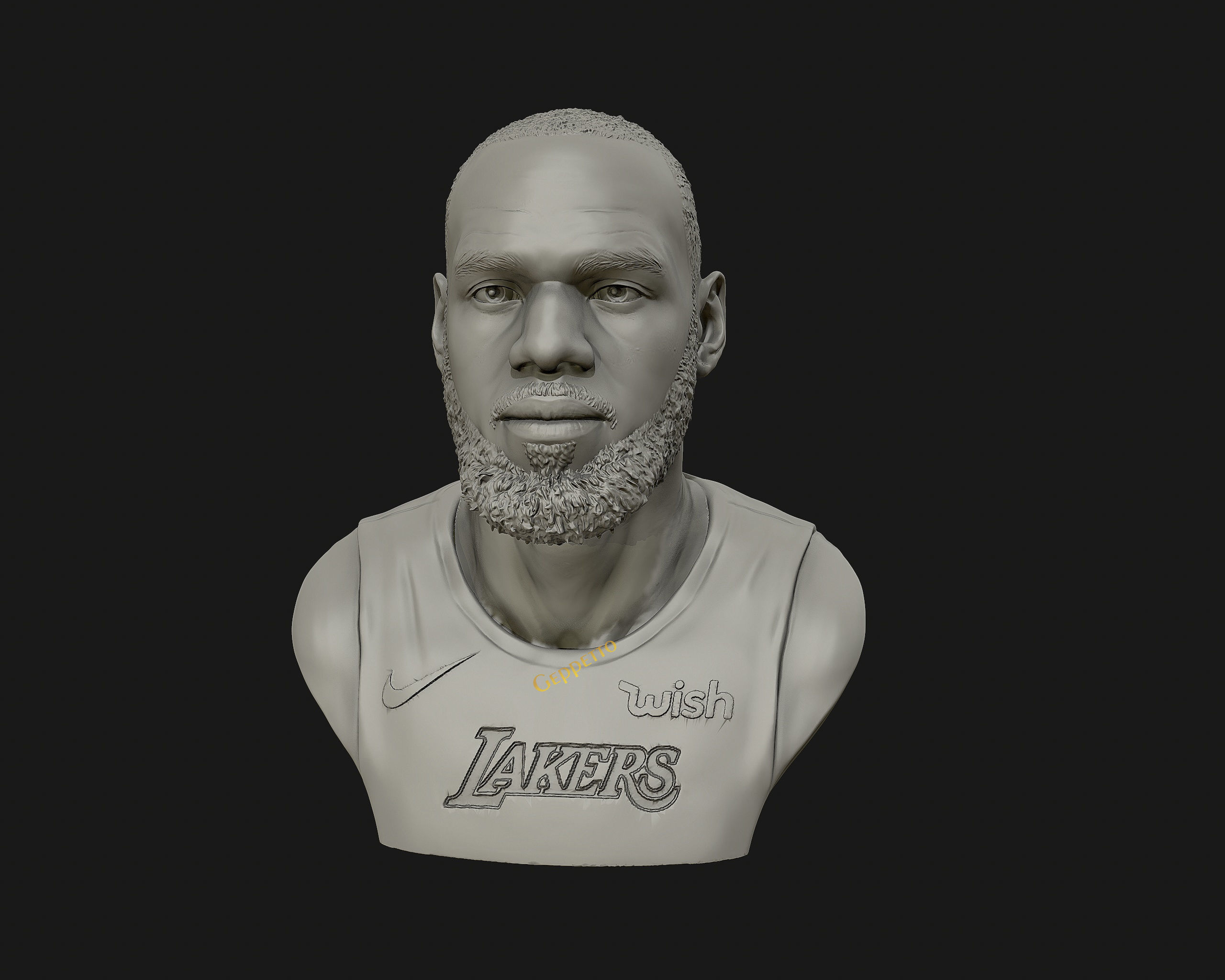 Lebron James in Lakers jersey Ready to 3D print 3D print model_2