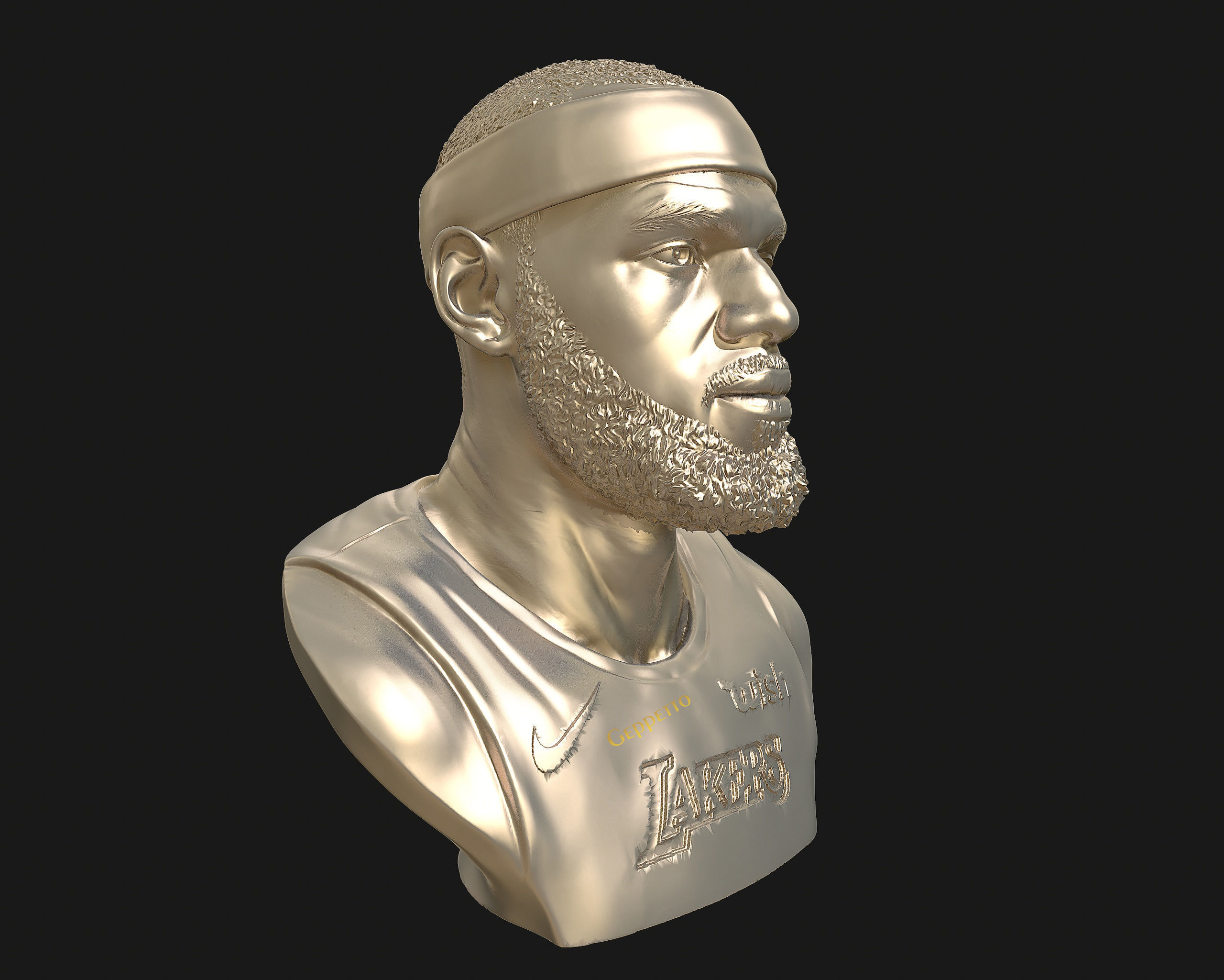 Lebron James in Lakers jersey Ready to 3D print 3D print model_59