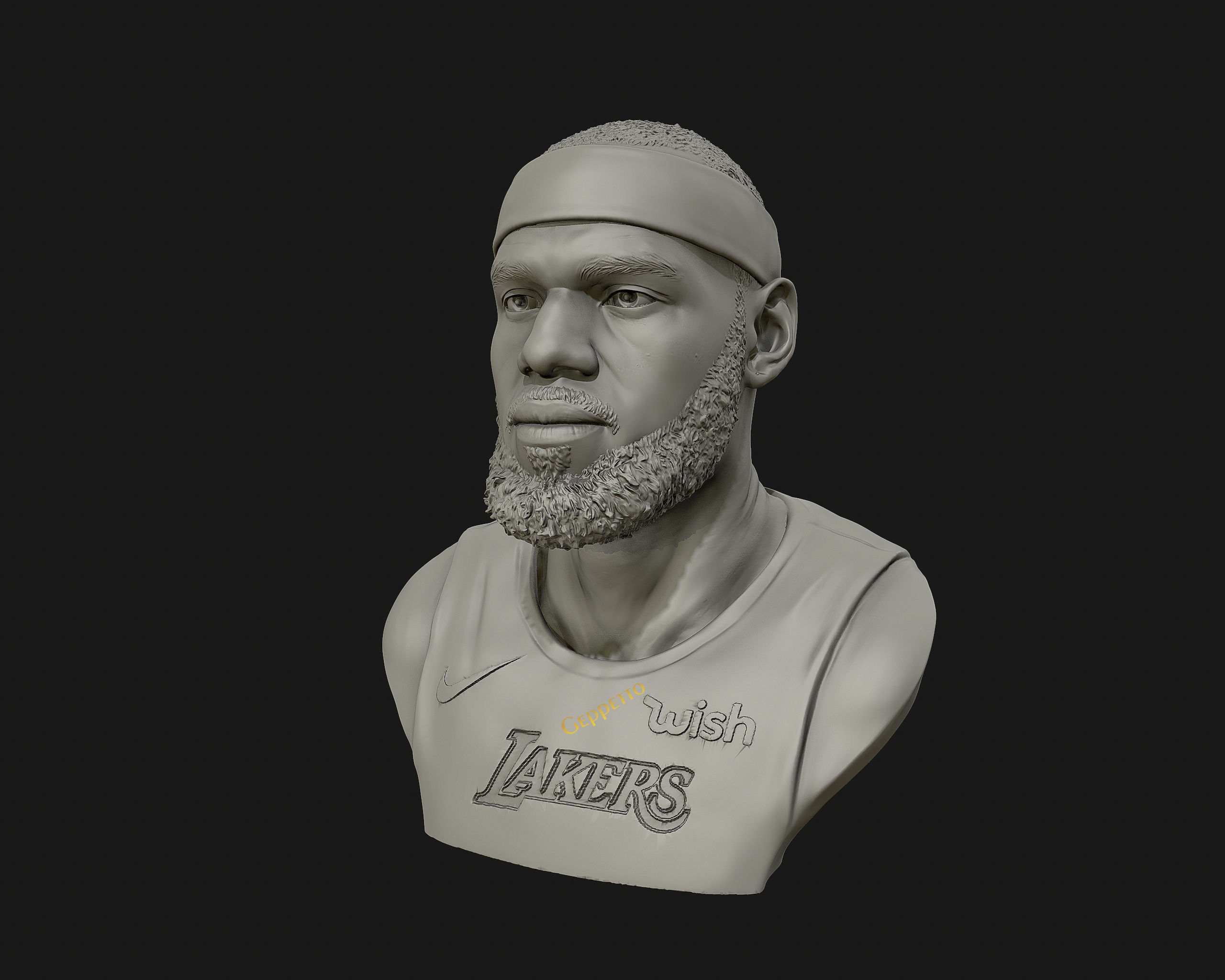 Lebron James in Lakers jersey Ready to 3D print 3D print model_24