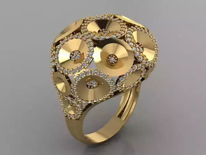 GC GOLD Y200- Diamond gold Ring 