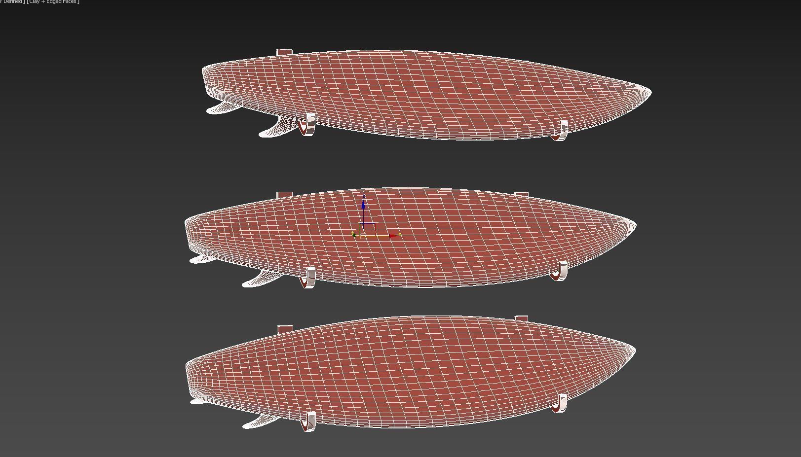 Wooden Surfboards  3D model_3