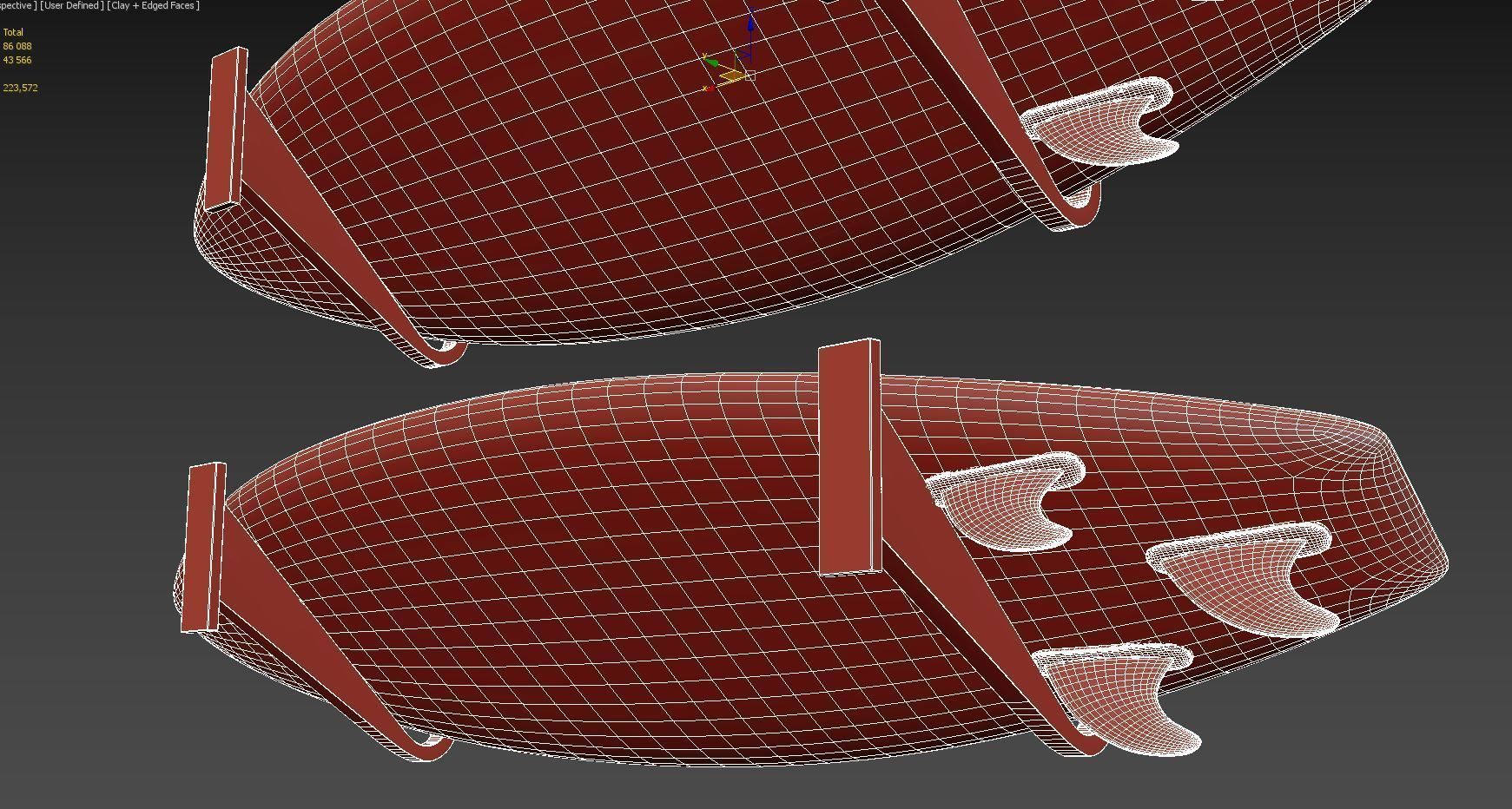 Wooden Surfboards  3D model_5