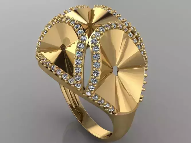 GC GOLD Y203- Diamond gold Ring 