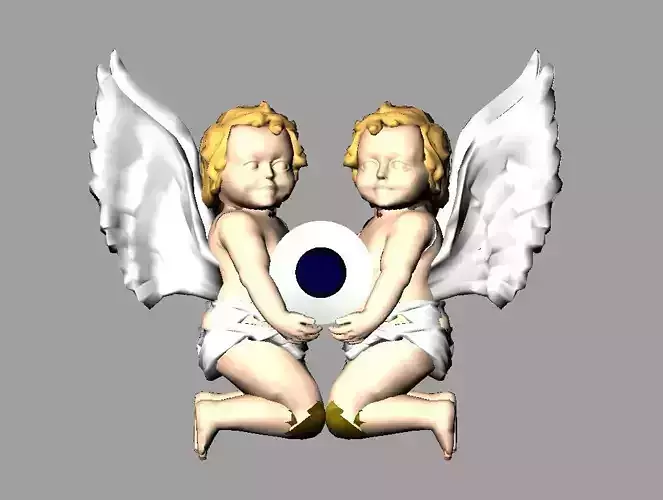 Angel Baby 3d Model  3D print model