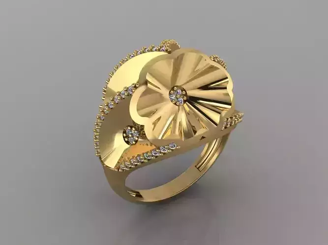 GC GOLD Y207- Diamond gold Ring 