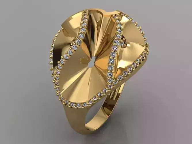 GC GOLD Y208- Diamond gold Ring 