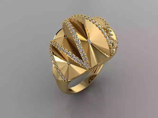 GC GOLD Y209- Diamond gold Ring 