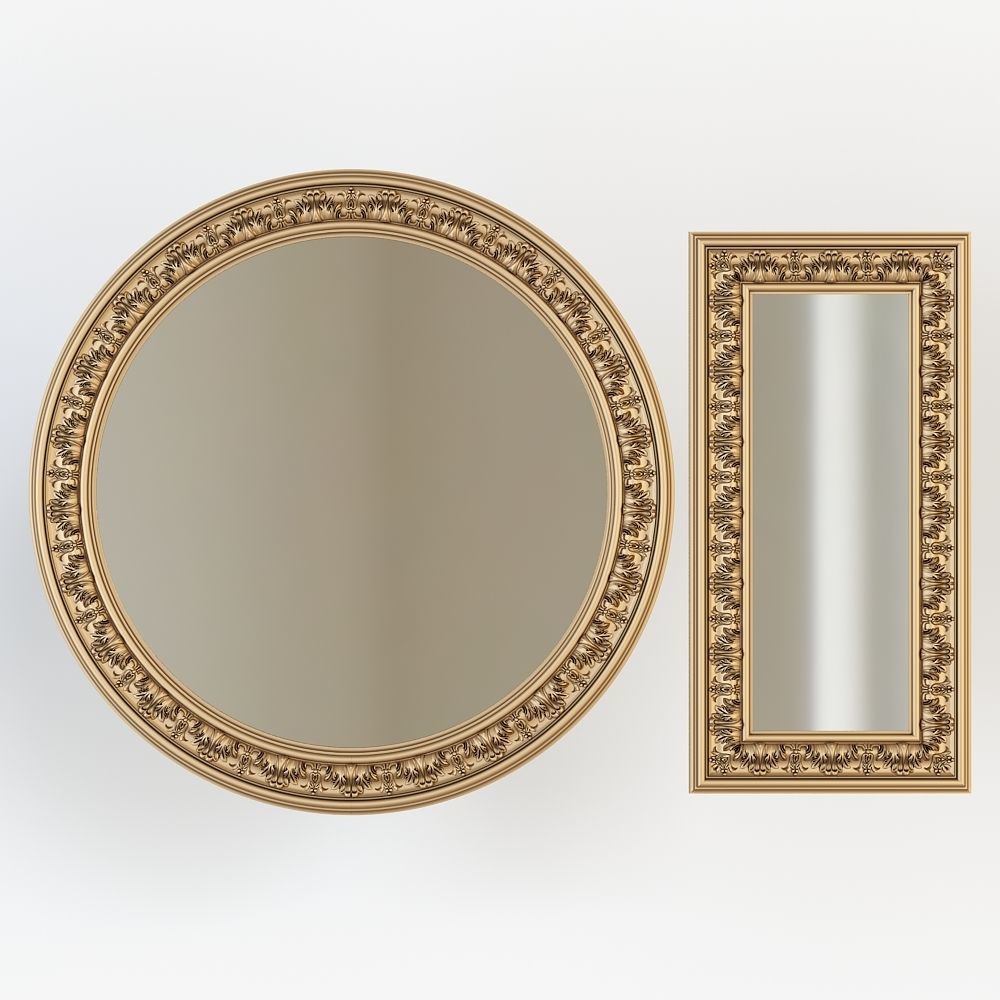 Mirror set for cnc 3D model_1