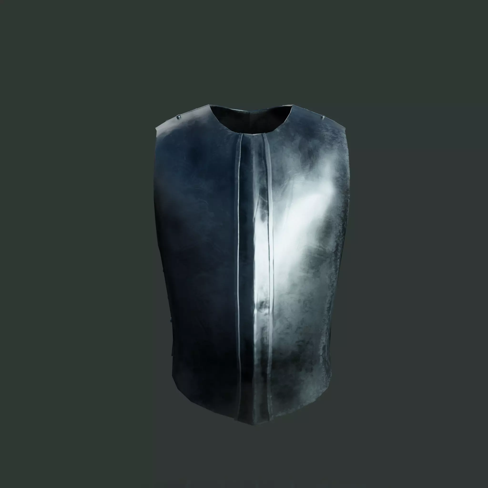 Medieval armor parts 001 - armor Low-poly 3D model_0