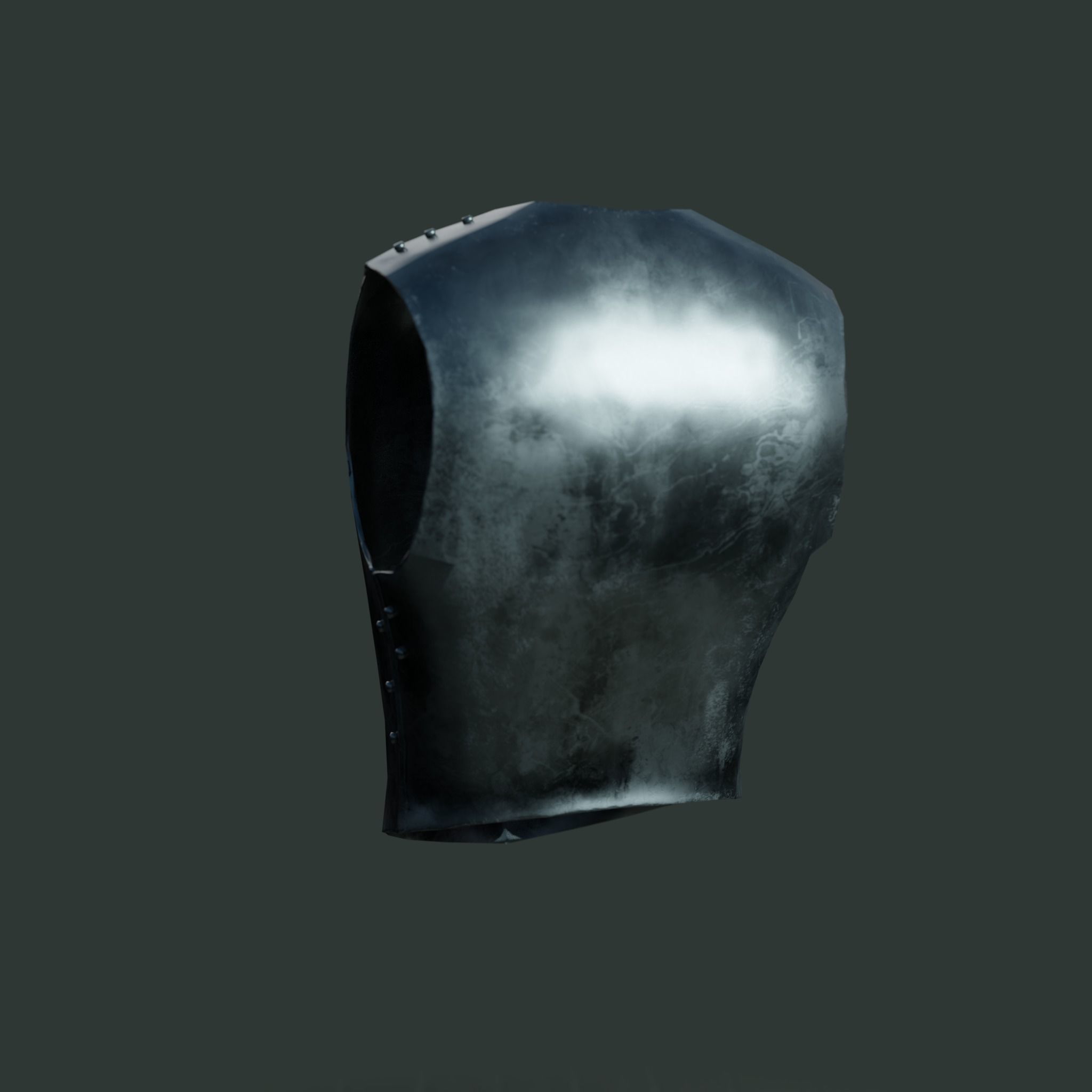 Medieval armor parts 001 - armor Low-poly 3D model_3