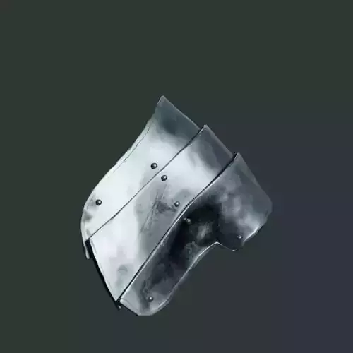 Medieval armor parts 001 - shoulder Low-poly 3D model