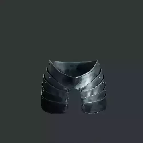 Medieval armor parts 001 - skirt Low-poly 3D model
