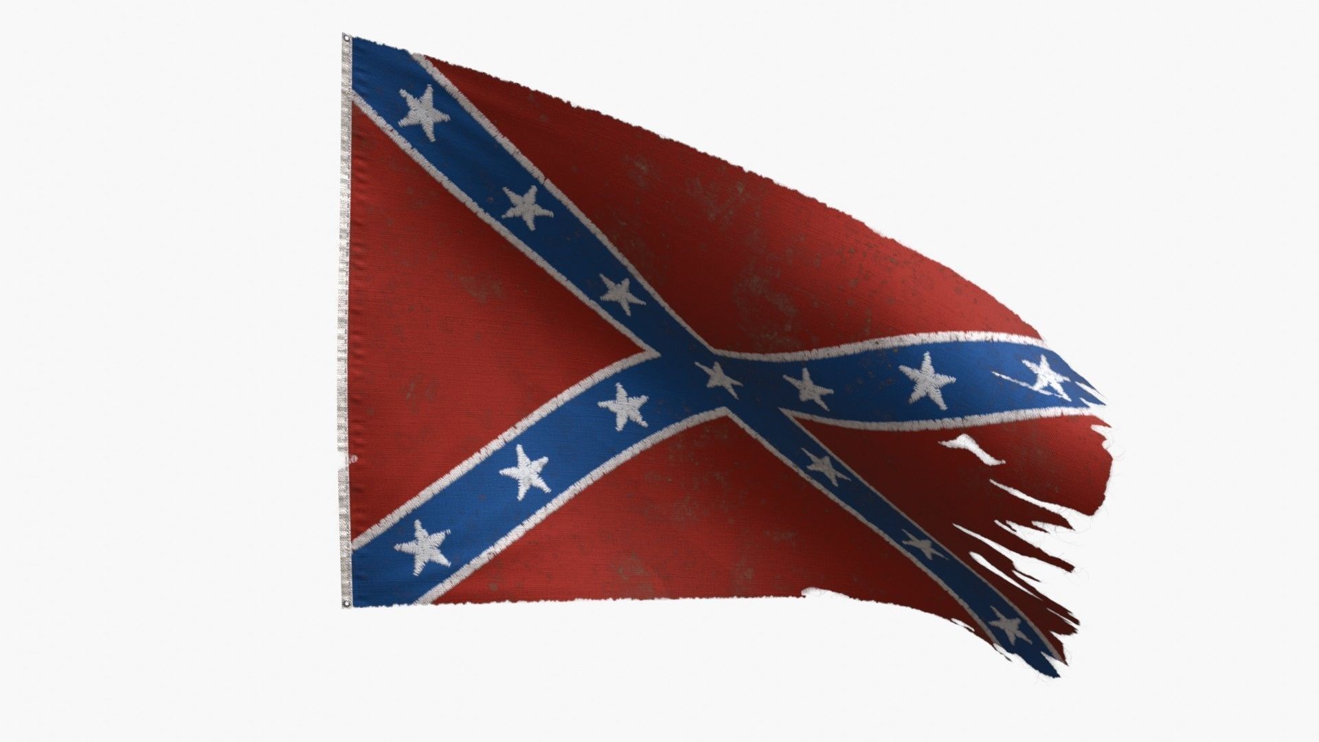 American Civil War Flags 3D Model Collection_15