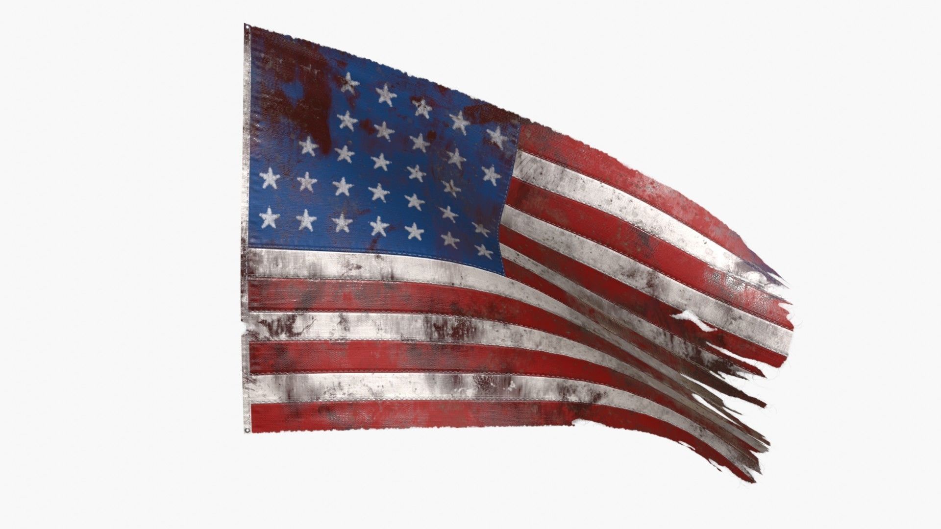 American Civil War Flags 3D Model Collection_22