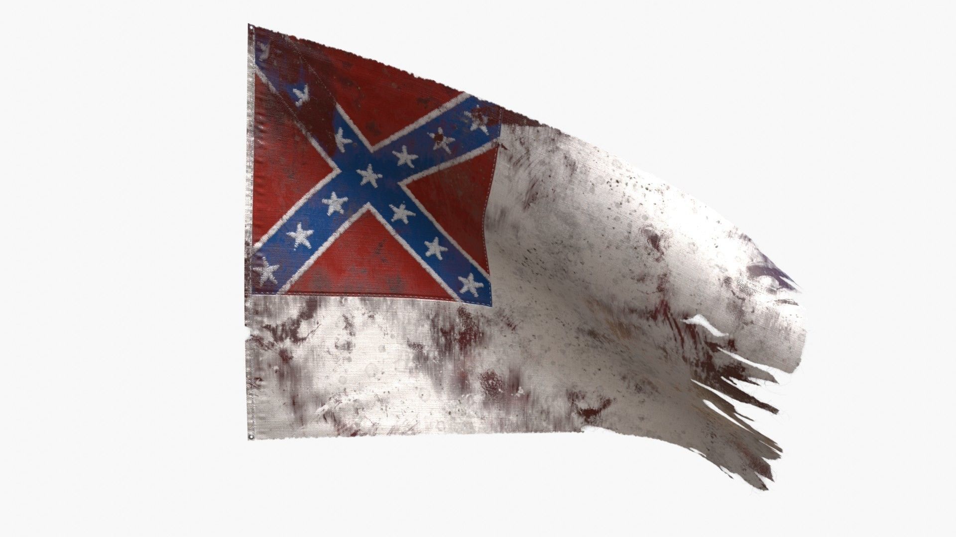 American Civil War Flags 3D Model Collection_10