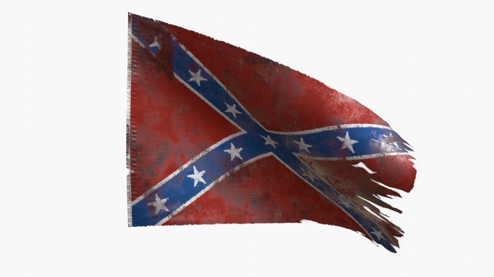 American Civil War Flags 3D Model Collection_16