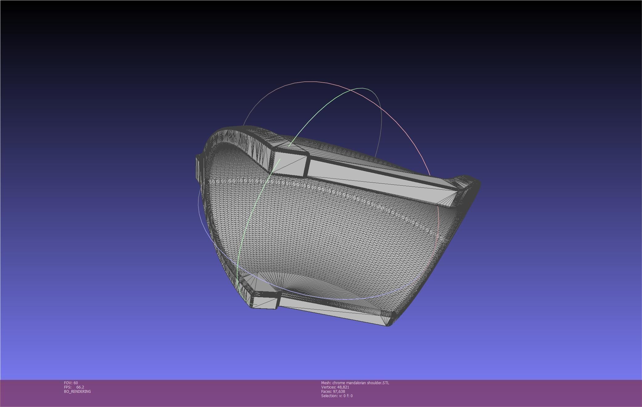 Star Wars Mandalorian Chrome Armor Shoulderpiece Printable 3D print model_11