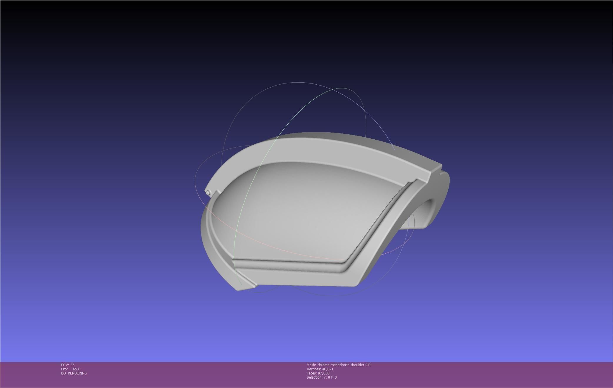 Star Wars Mandalorian Chrome Armor Shoulderpiece Printable 3D print model_21