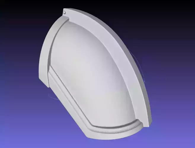 Star Wars Mandalorian Chrome Armor Shoulderpiece Printable 3D print model