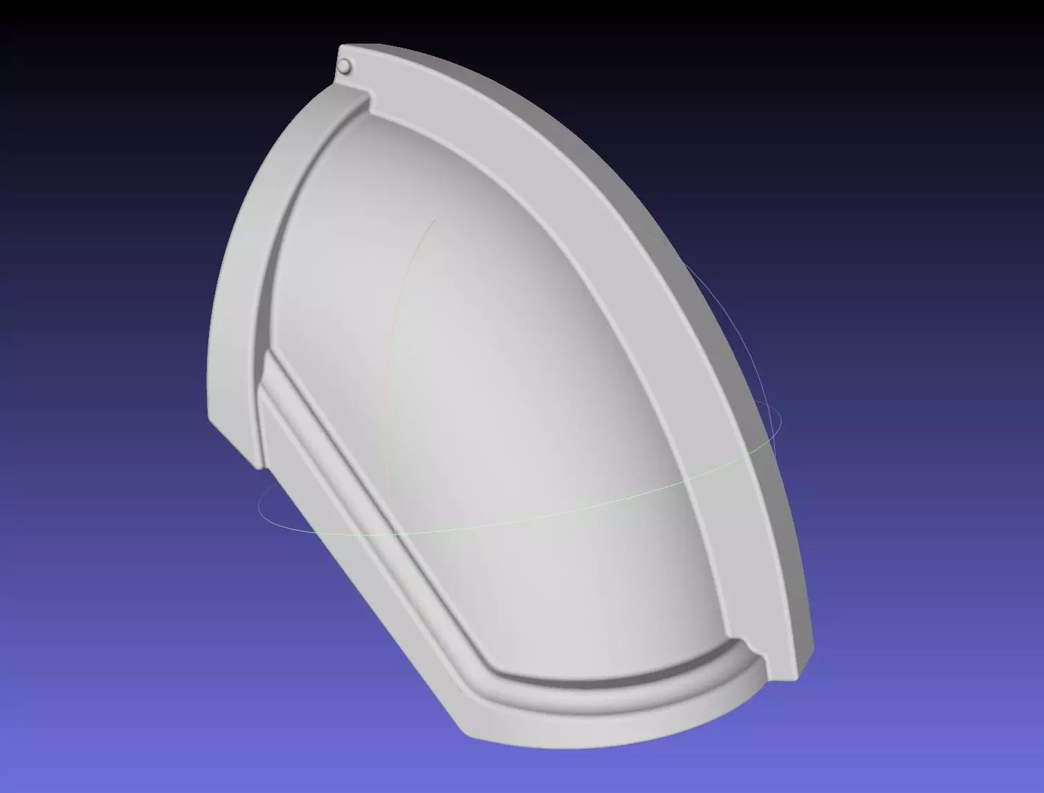 Star Wars Mandalorian Chrome Armor Shoulderpiece Printable 3D print model_0