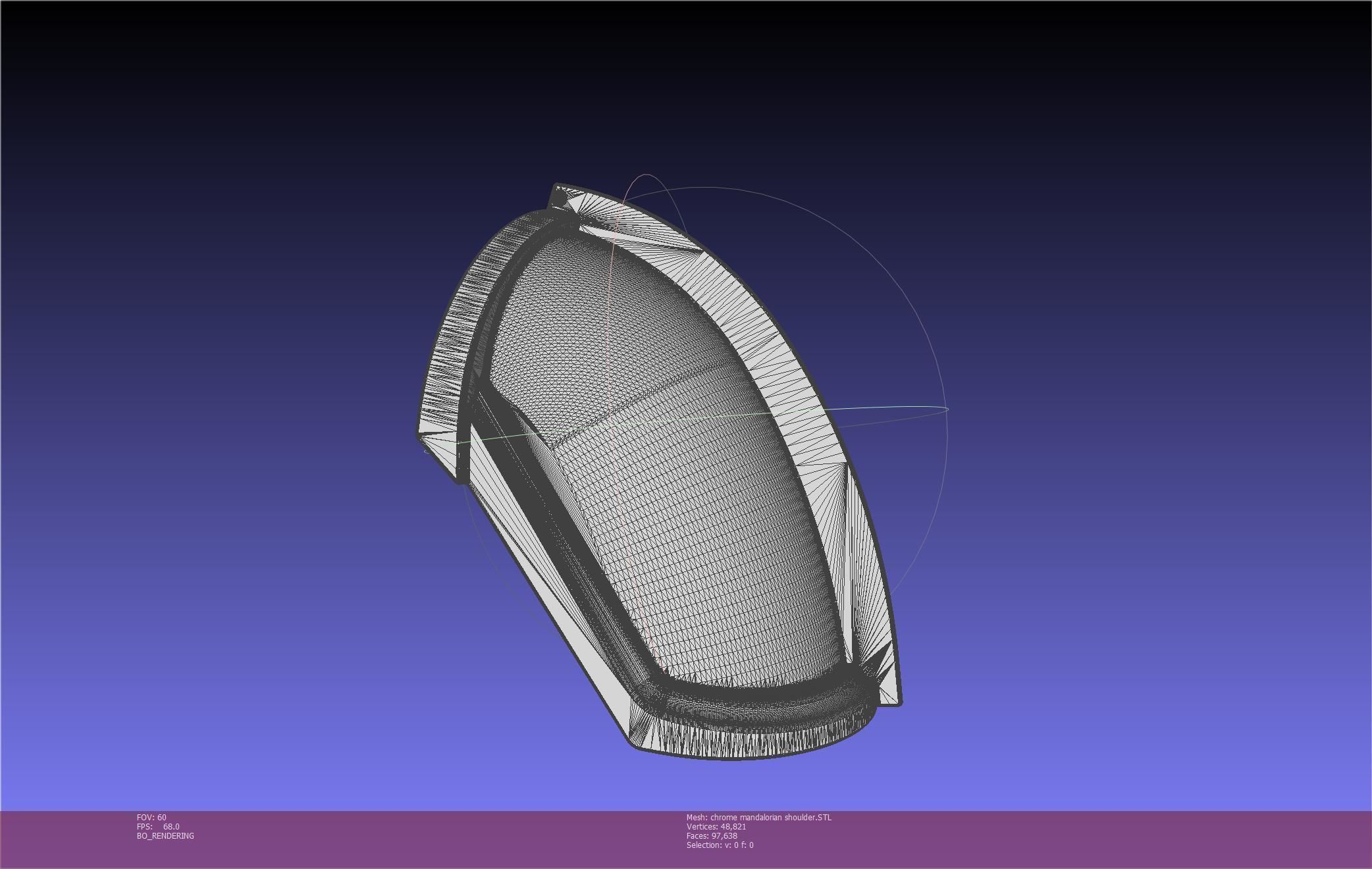 Star Wars Mandalorian Chrome Armor Shoulderpiece Printable 3D print model_8