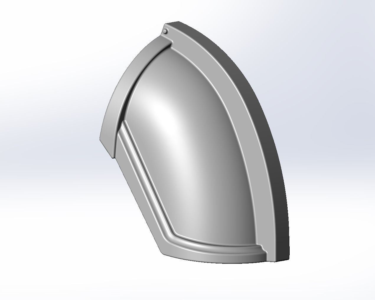 Star Wars Mandalorian Chrome Armor Shoulderpiece Printable 3D print model_5